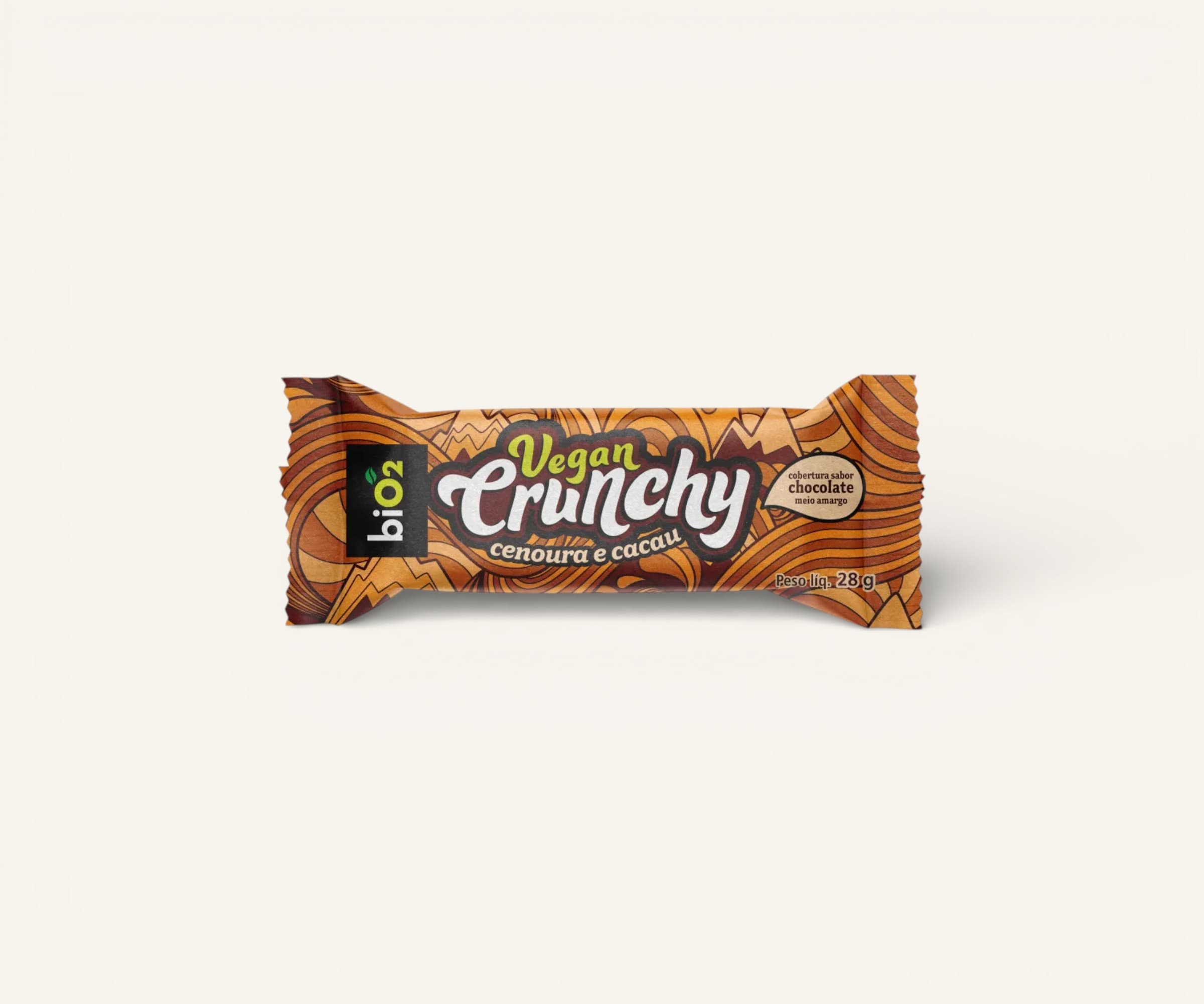 Protein bar Crunchy 12g BiO2 cenoura e cacau 28g