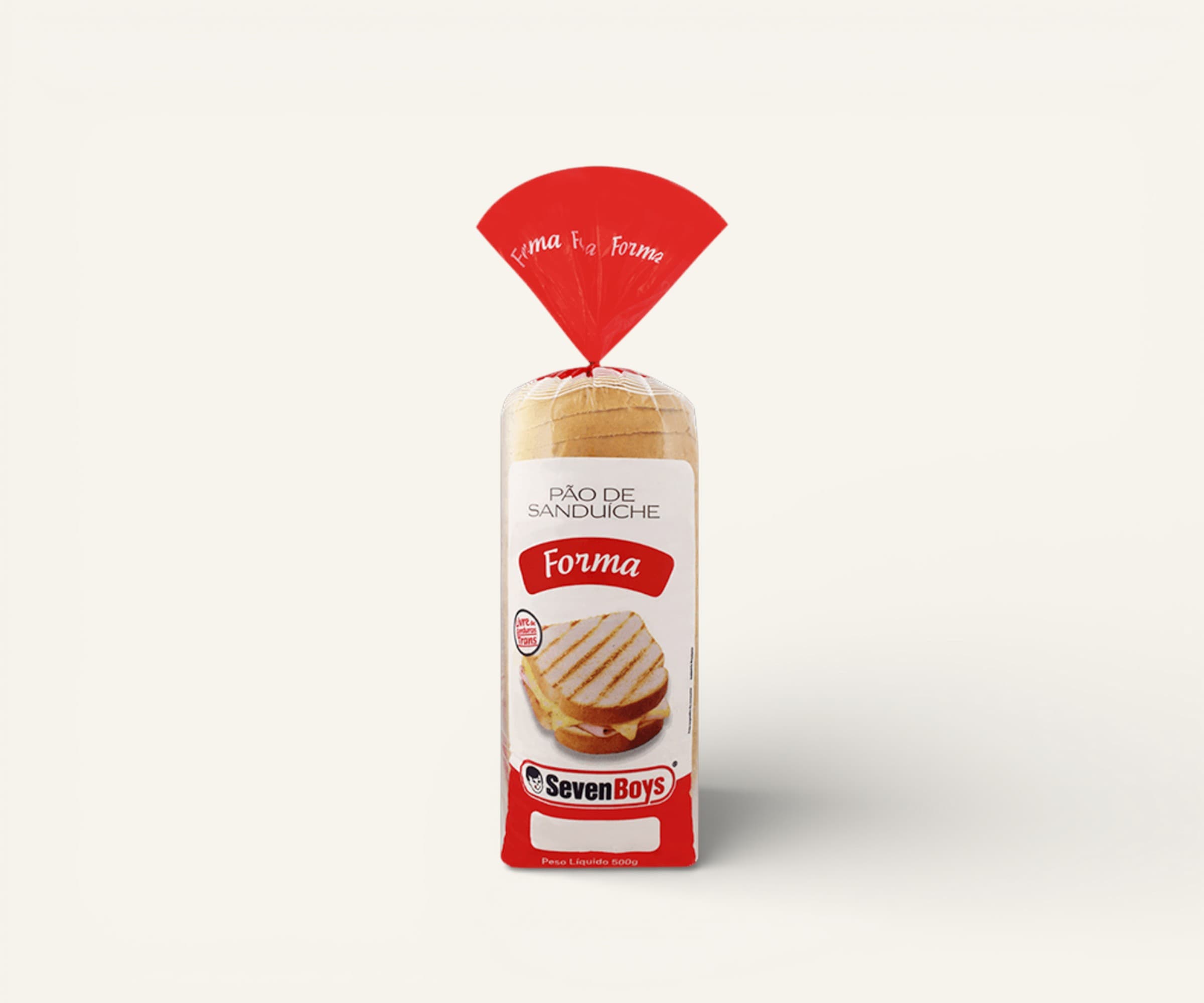 Pão de forma tradicional Seven Boys 450g