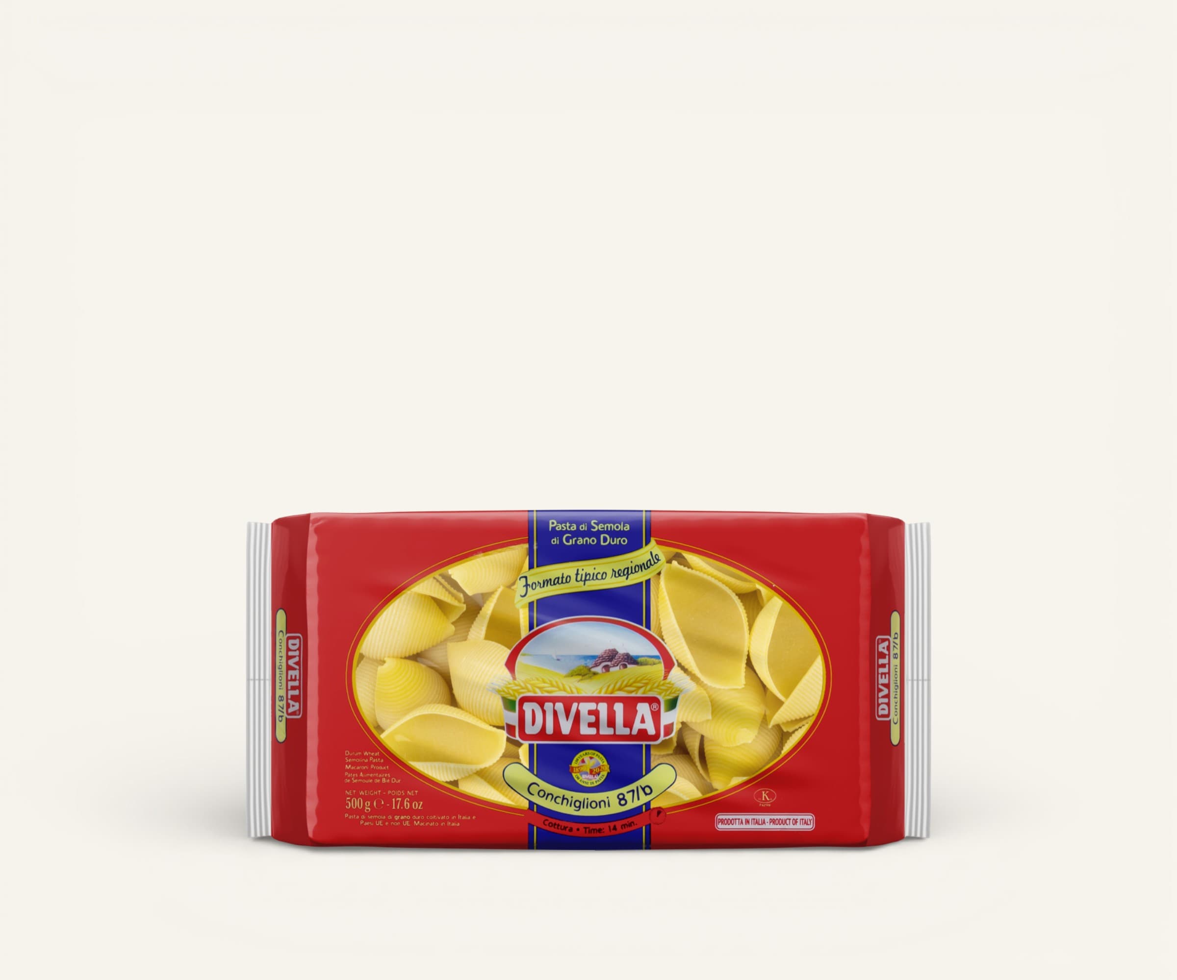Pasta di semola di grano duro Divella conchiglioni nº87/b 500g