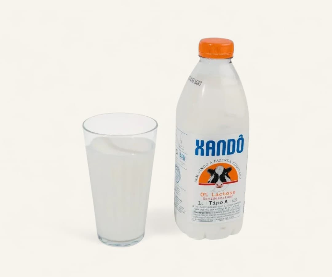 Leite tipo A semidesnatado zero lactose Xandô 1L