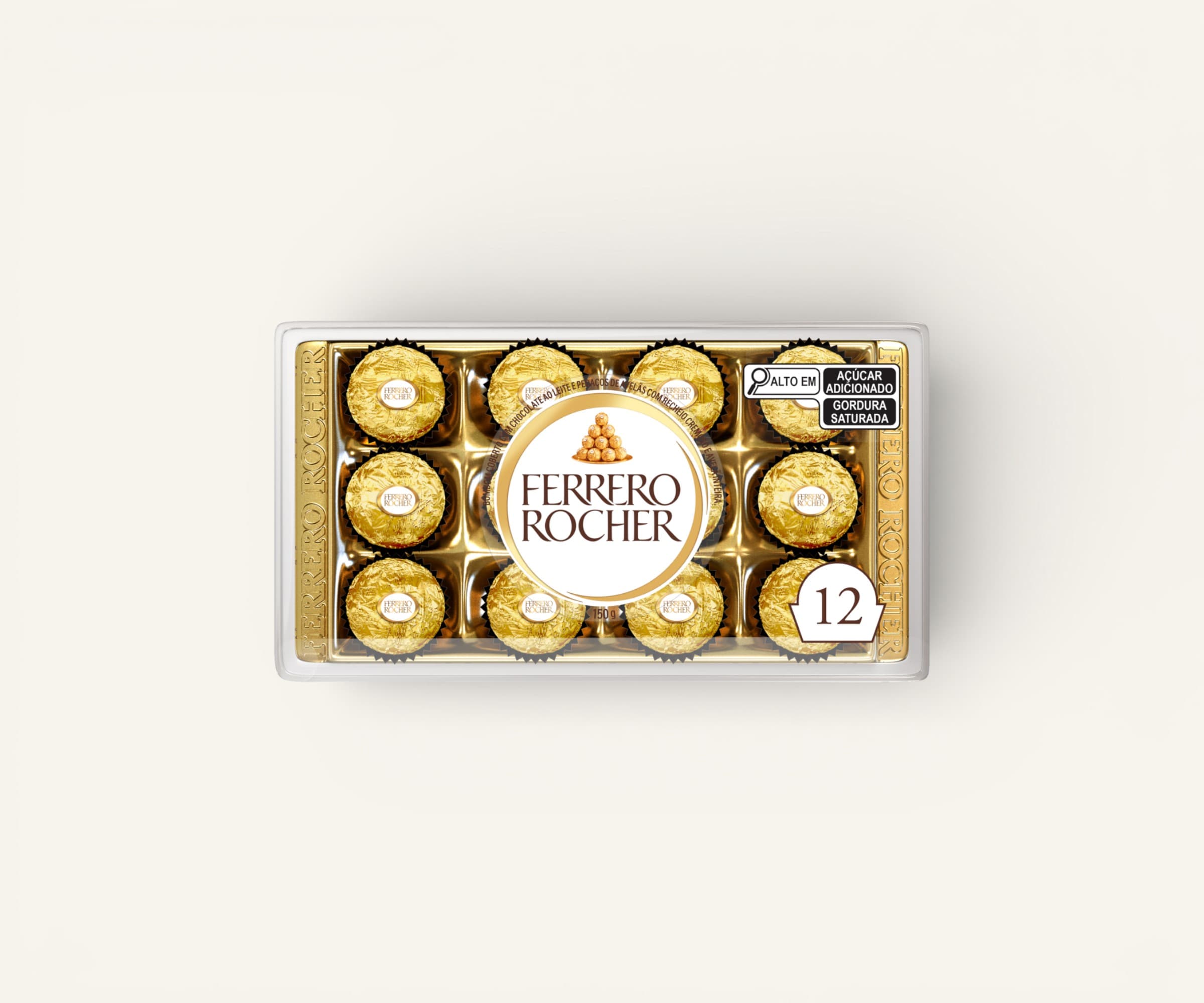 Bombom Ferrero Rocher 150g (12 bombons)