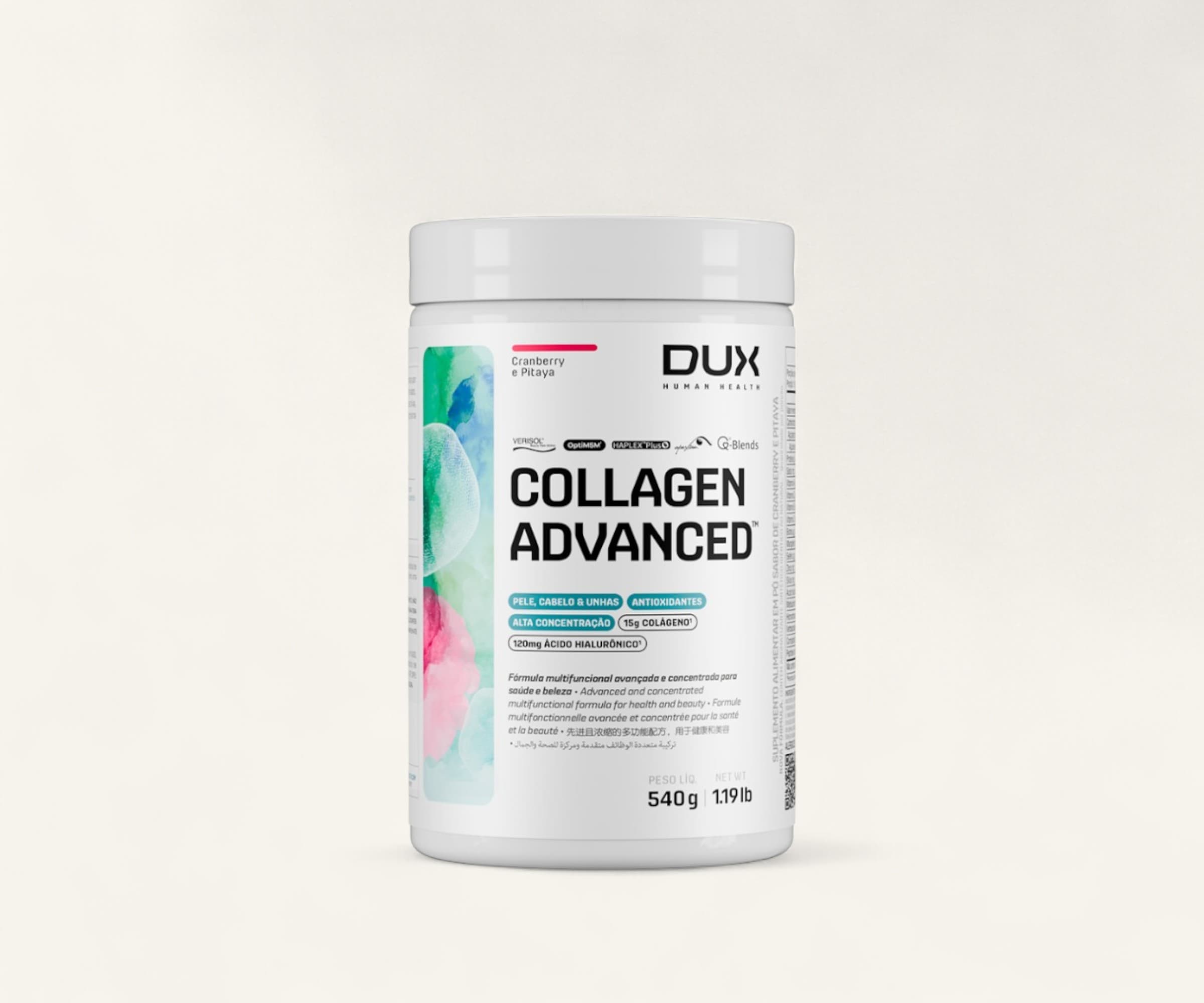 Colágeno advanced cranberry e pitaya 540g