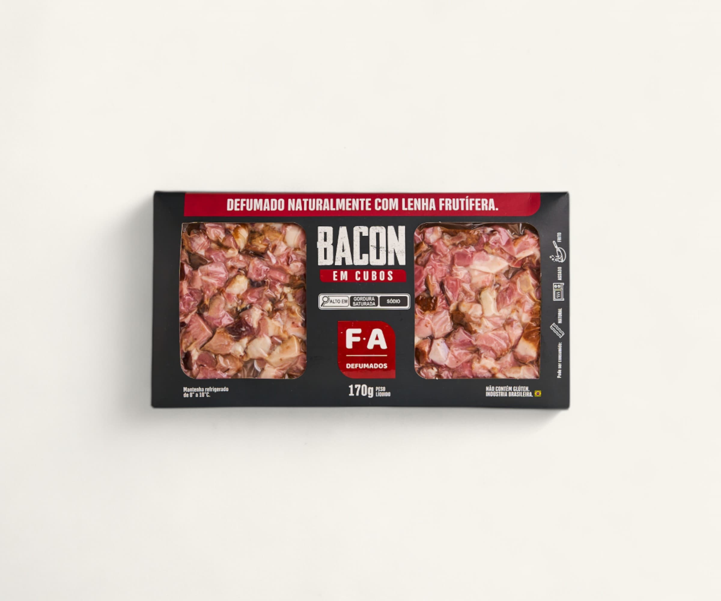 Bacon em cubos 170g