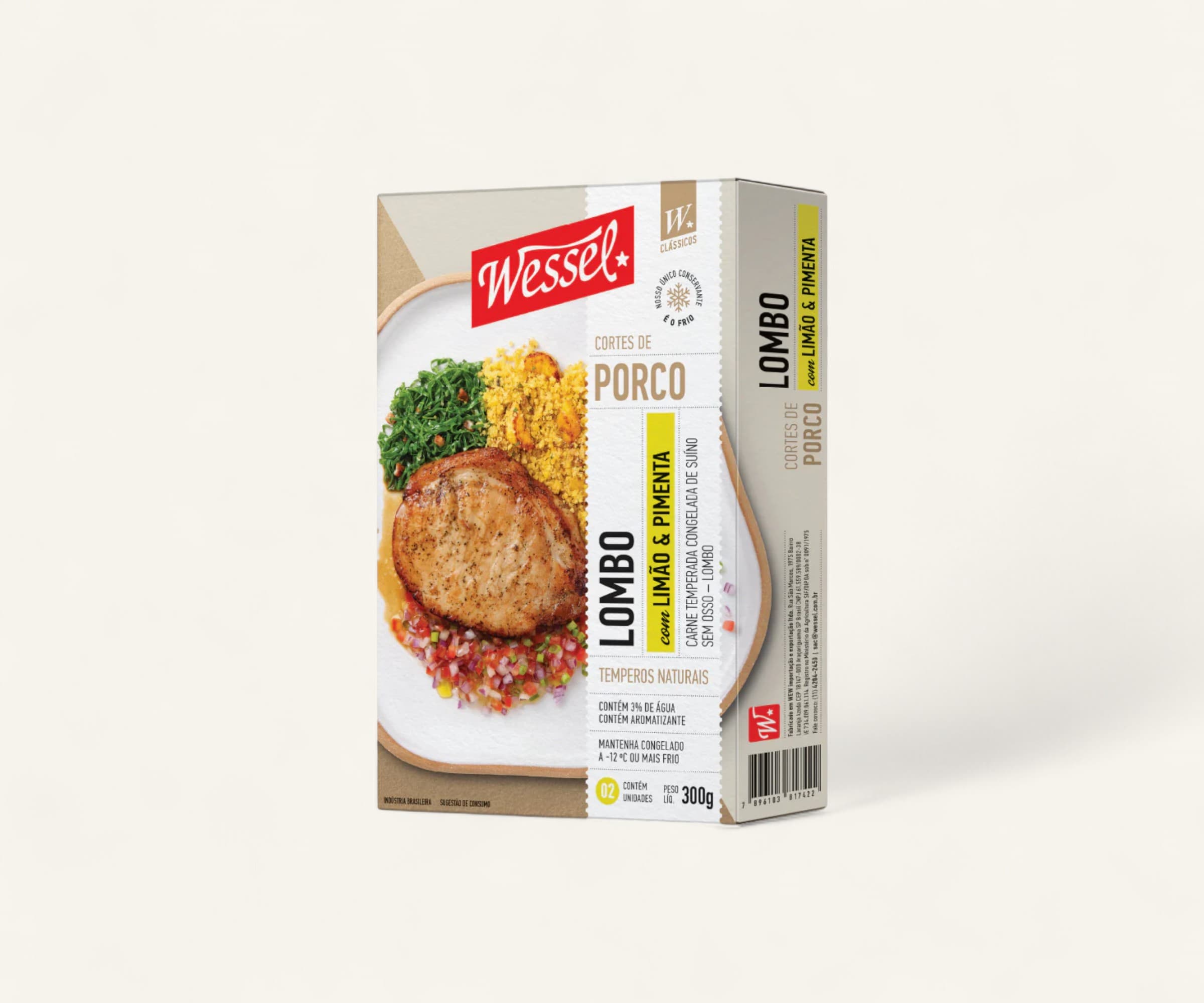 Lombo suíno com limão & pimenta 300g