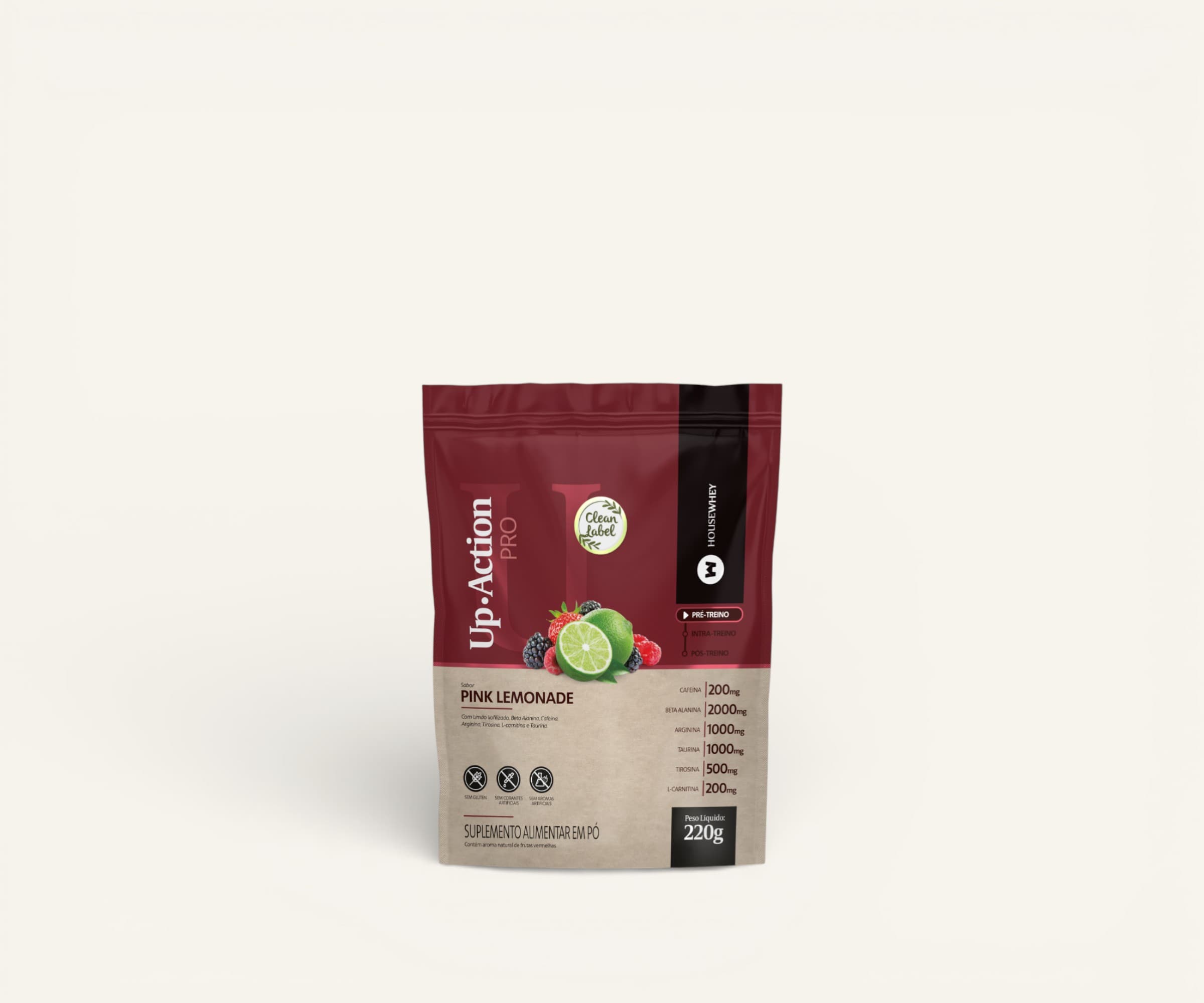 Up-Action PRO Housewhey sabor pink lemonade 220g
