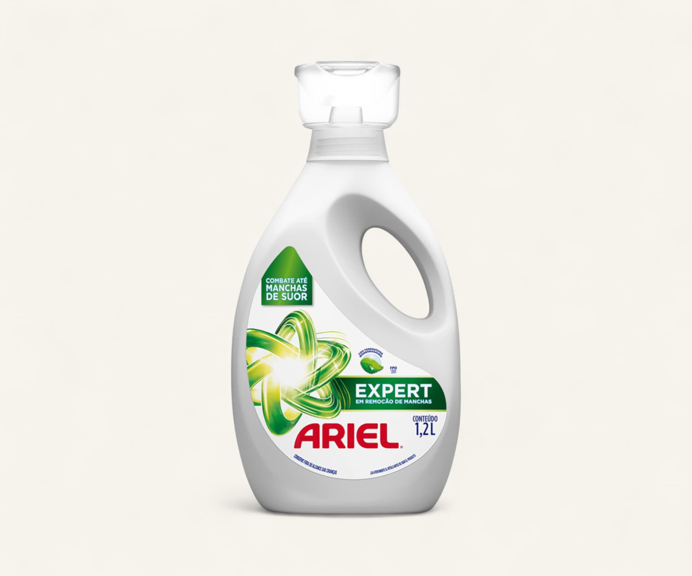 Lava roupas líquido concentrado expert Ariel 1,2l