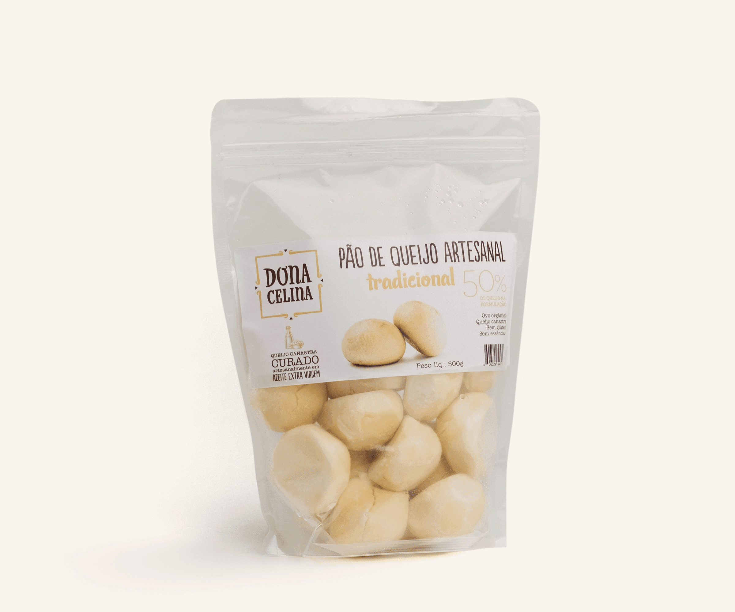 Pão de queijo artesanal tradicional 500g