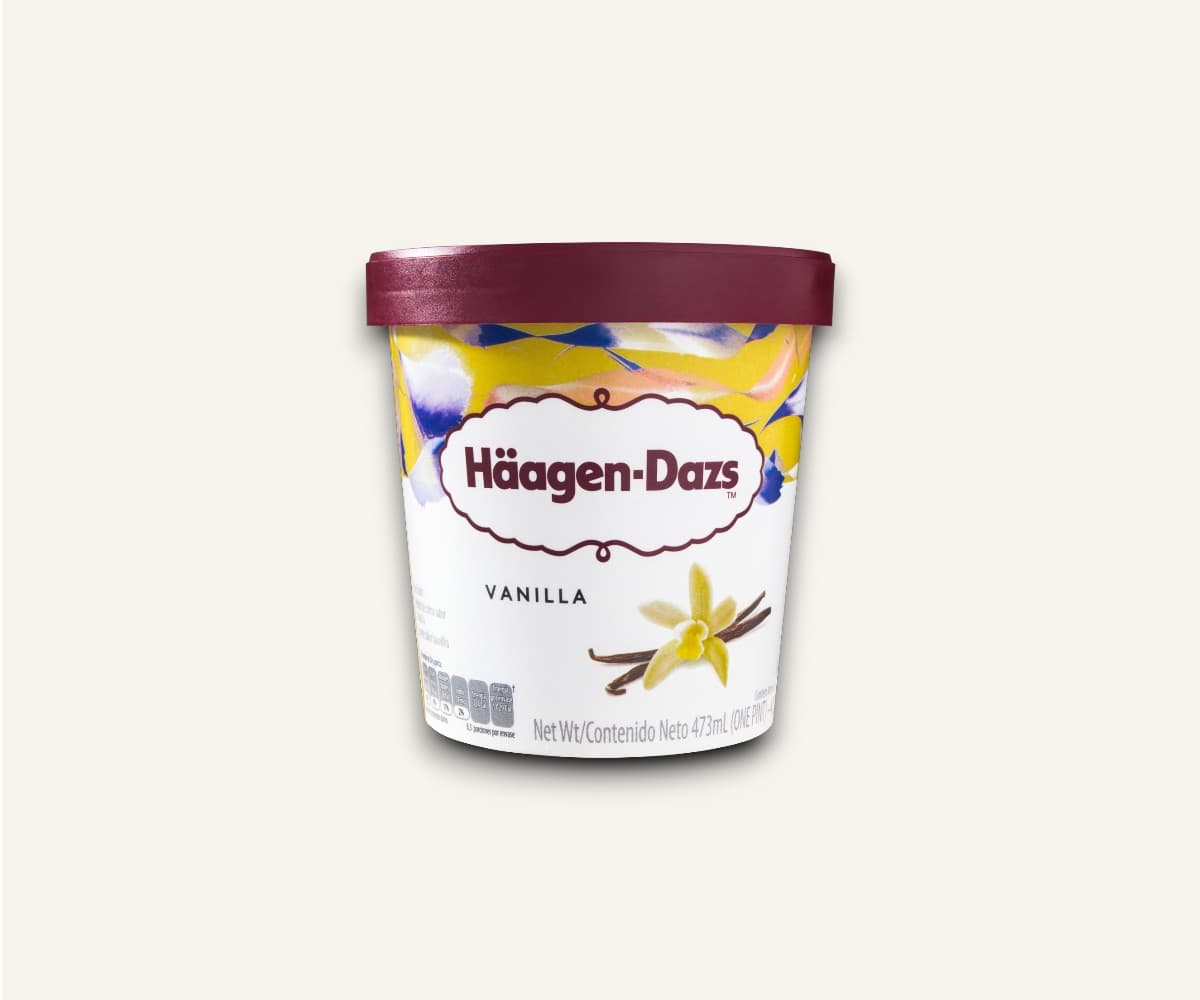 Sorvete vanilla Häagen-Dazs 473ml