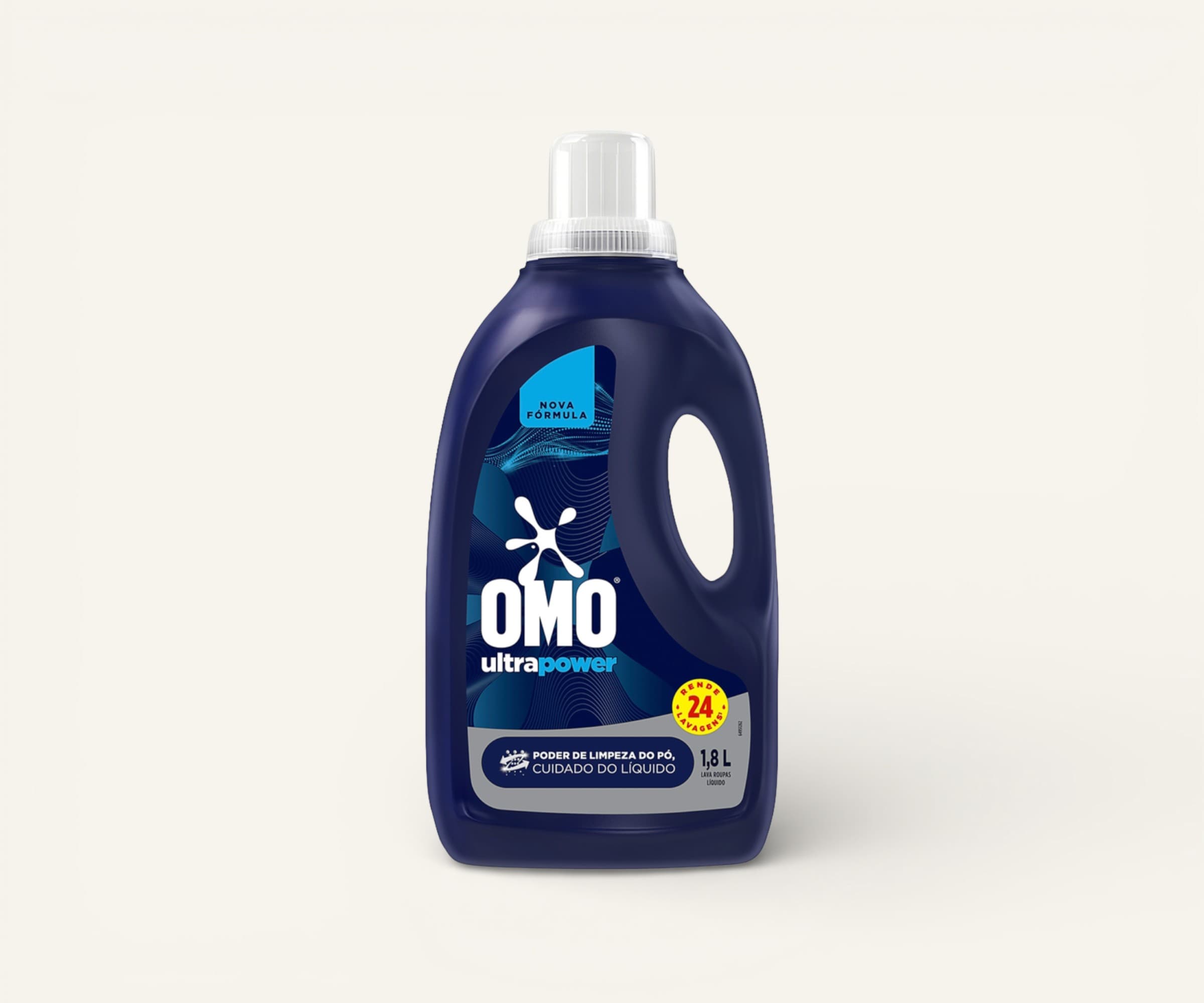 Lava roupas líquido OMO ultra power 1,8l