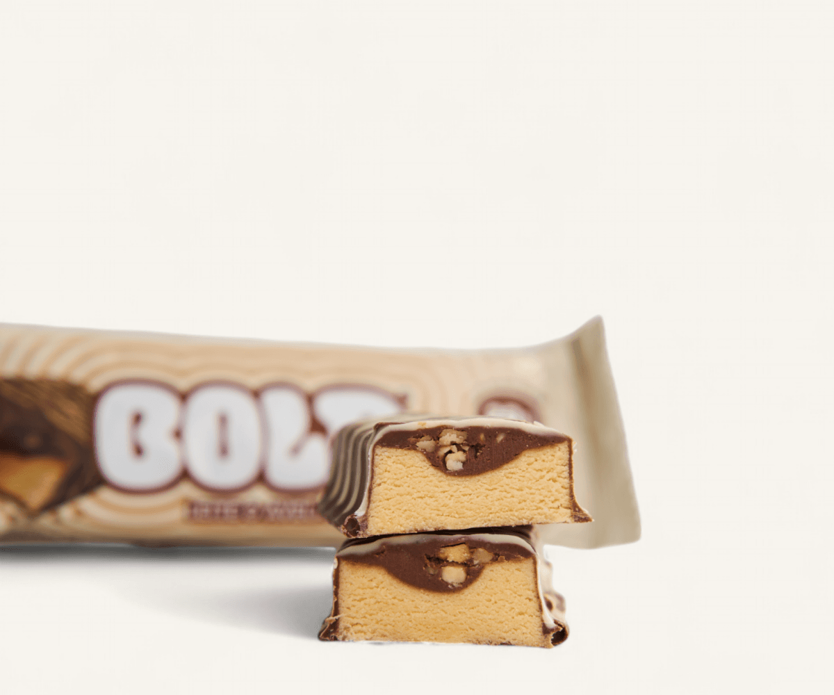 Barra de proteína Bold 20g sabor leite e avelã 60g