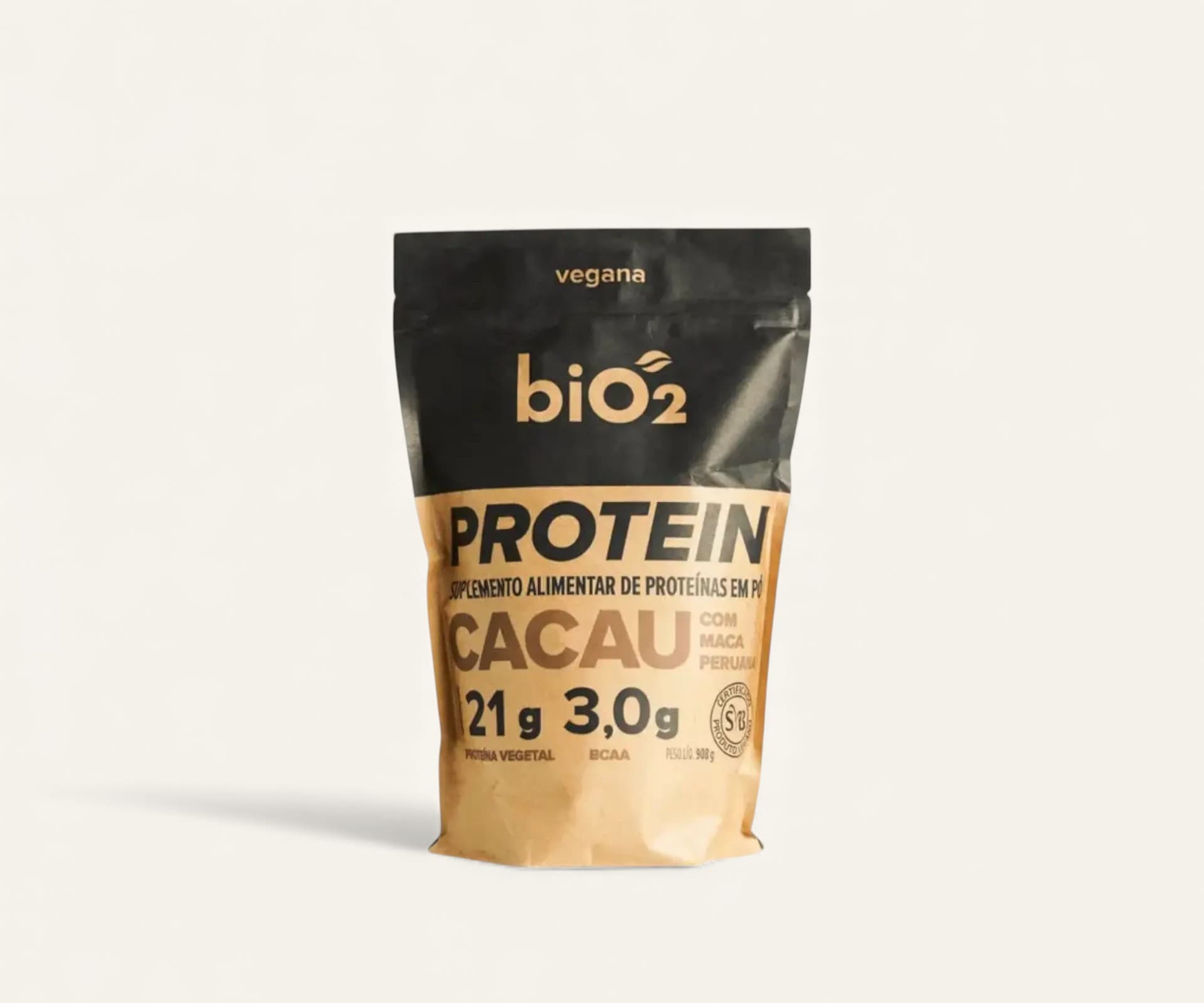 Proteína vegetal 21g sabor cacau e maca peruana 908g