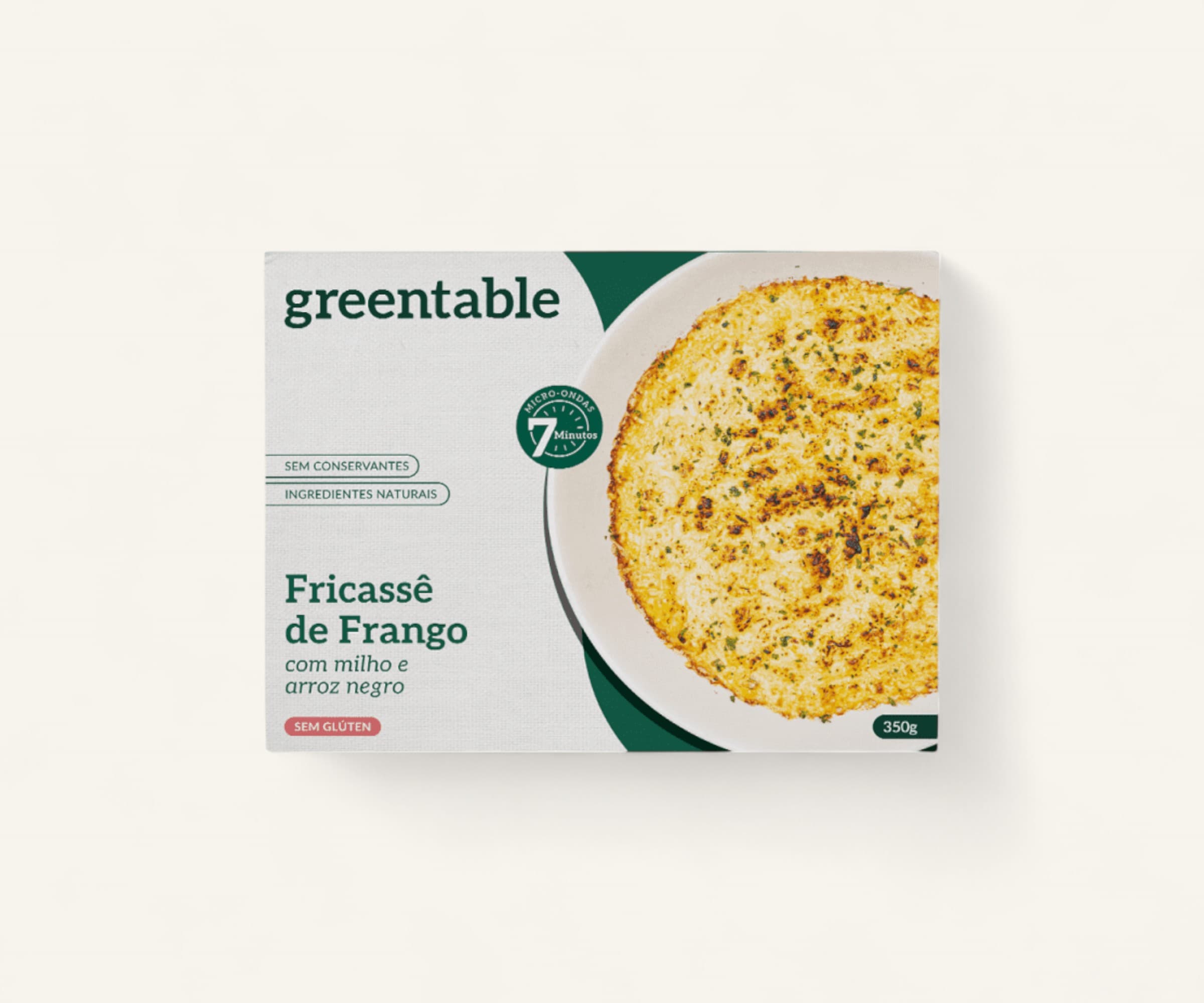 Fricassê de frango com milho e arroz negro congelado 350g