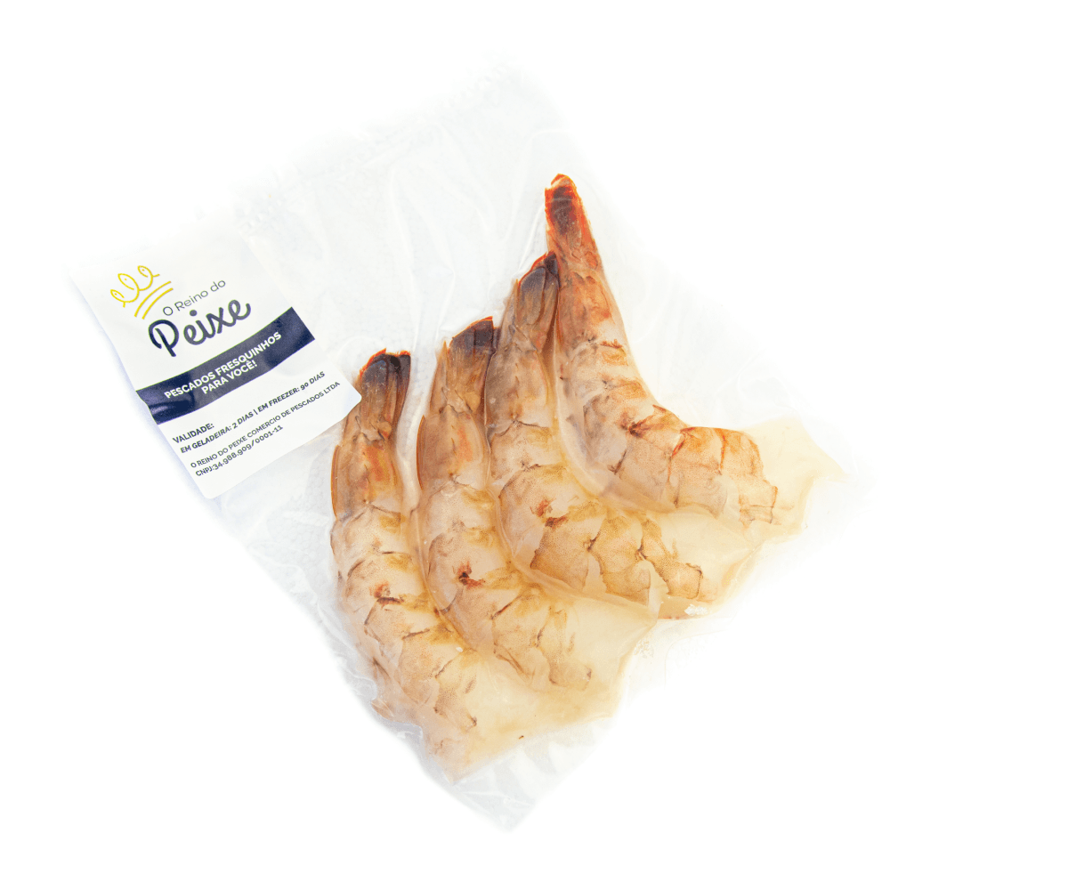 Camarão rosa grande 16/20 limpo resfriado 500g