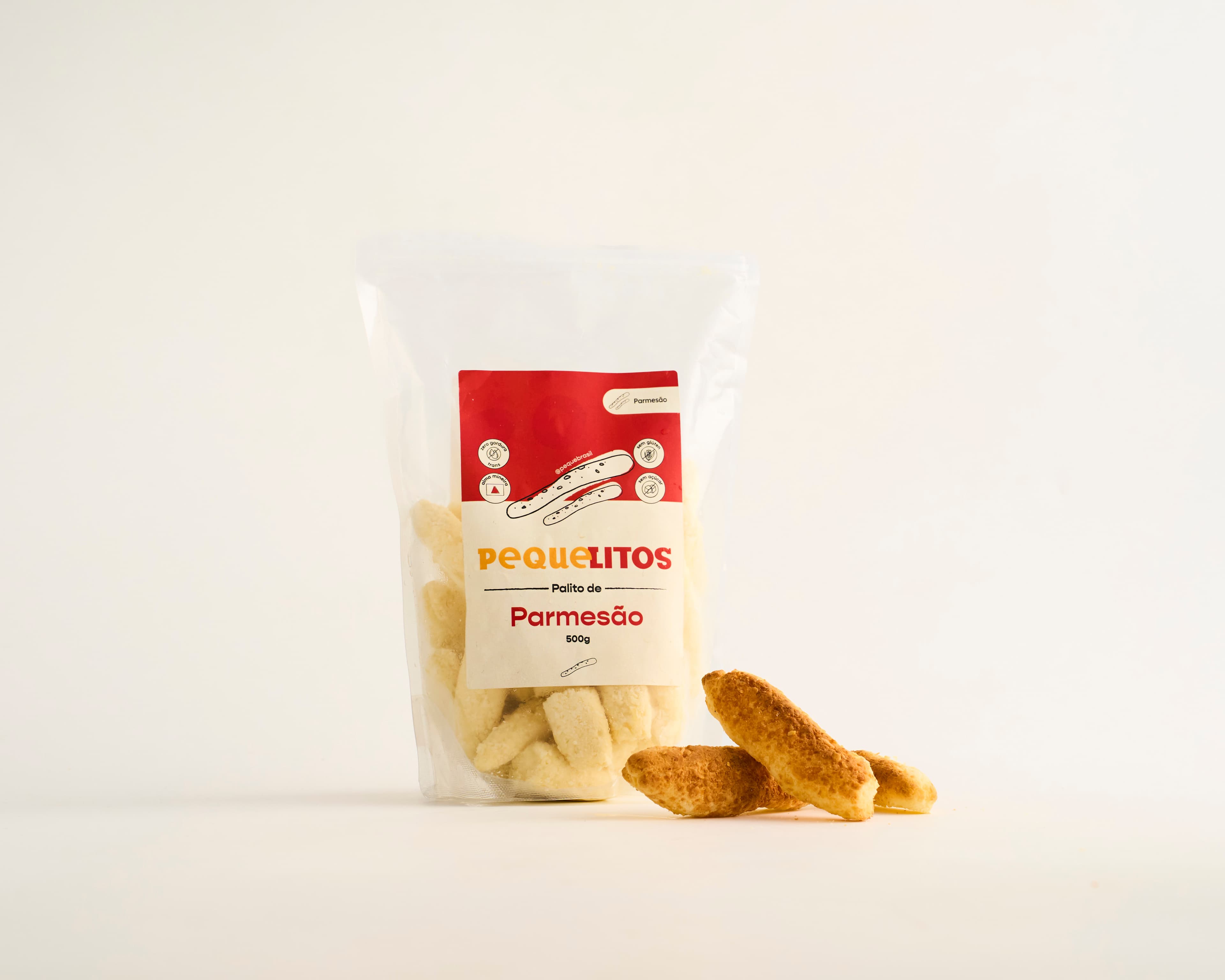 Pão de queijo palitos de parmesão 500g