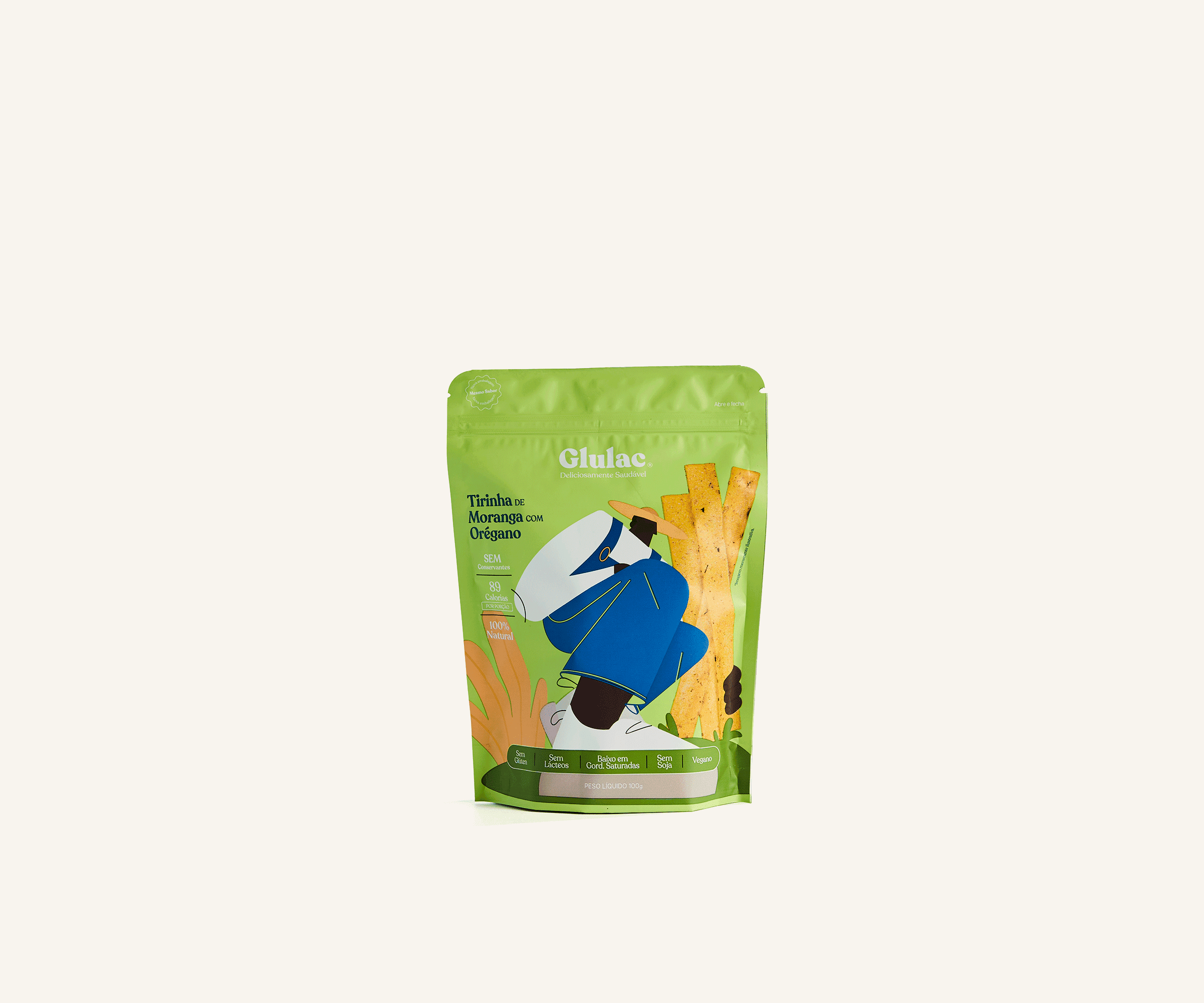 Tirinha de moranga com orégano Glulac 100g