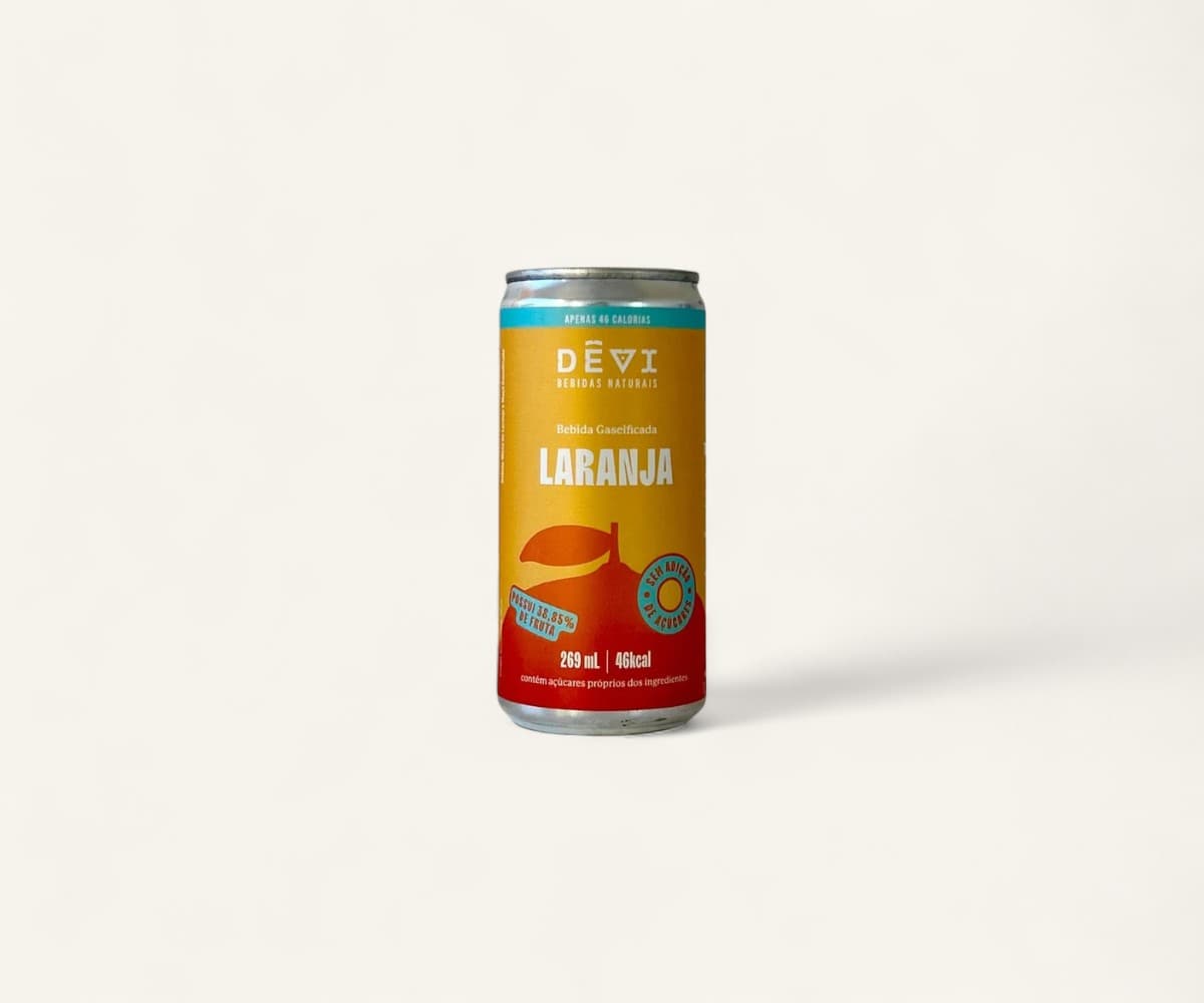 Bebida gaseificada sabor laranja 269ml