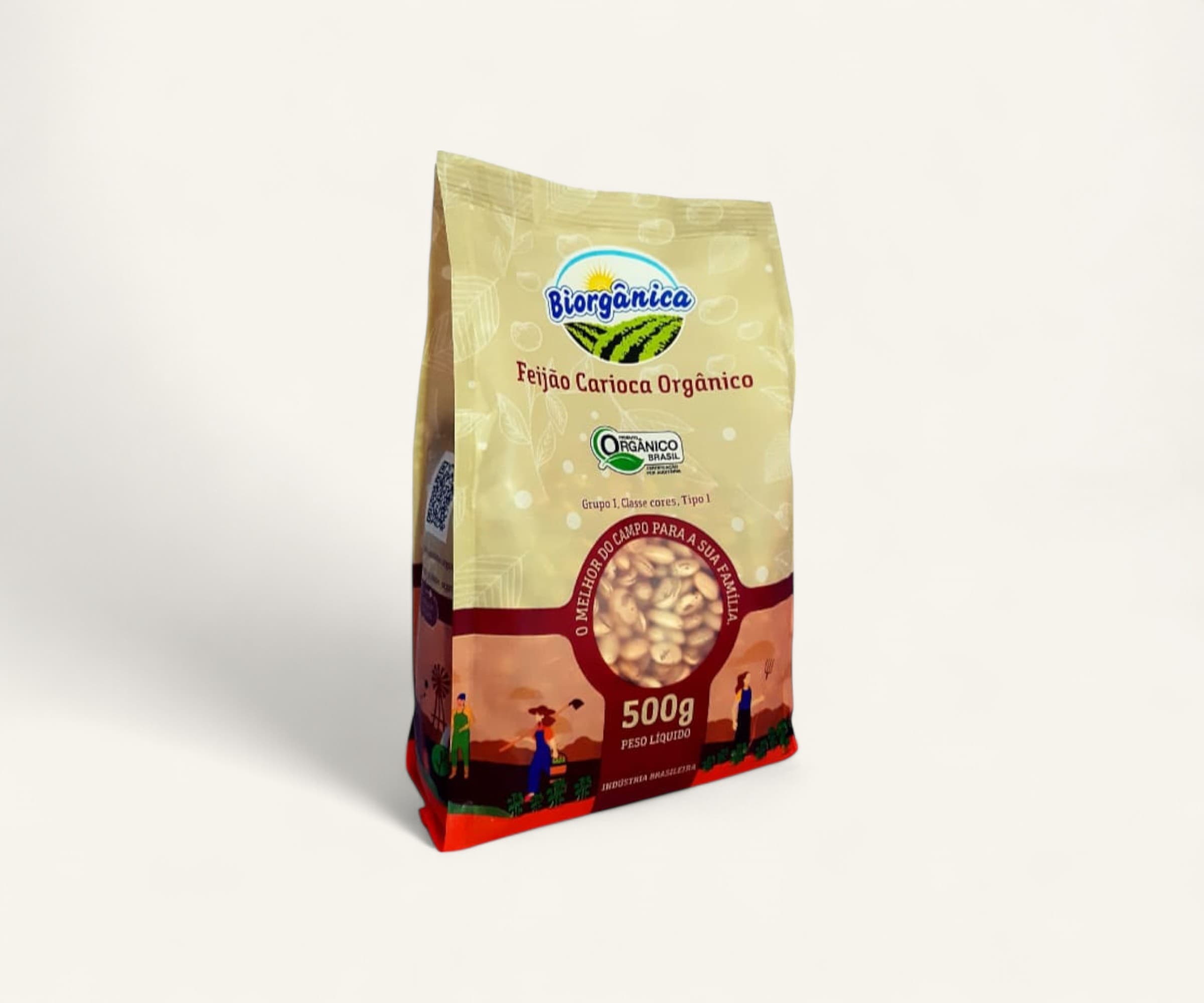 Feijão carioca orgânico 500g