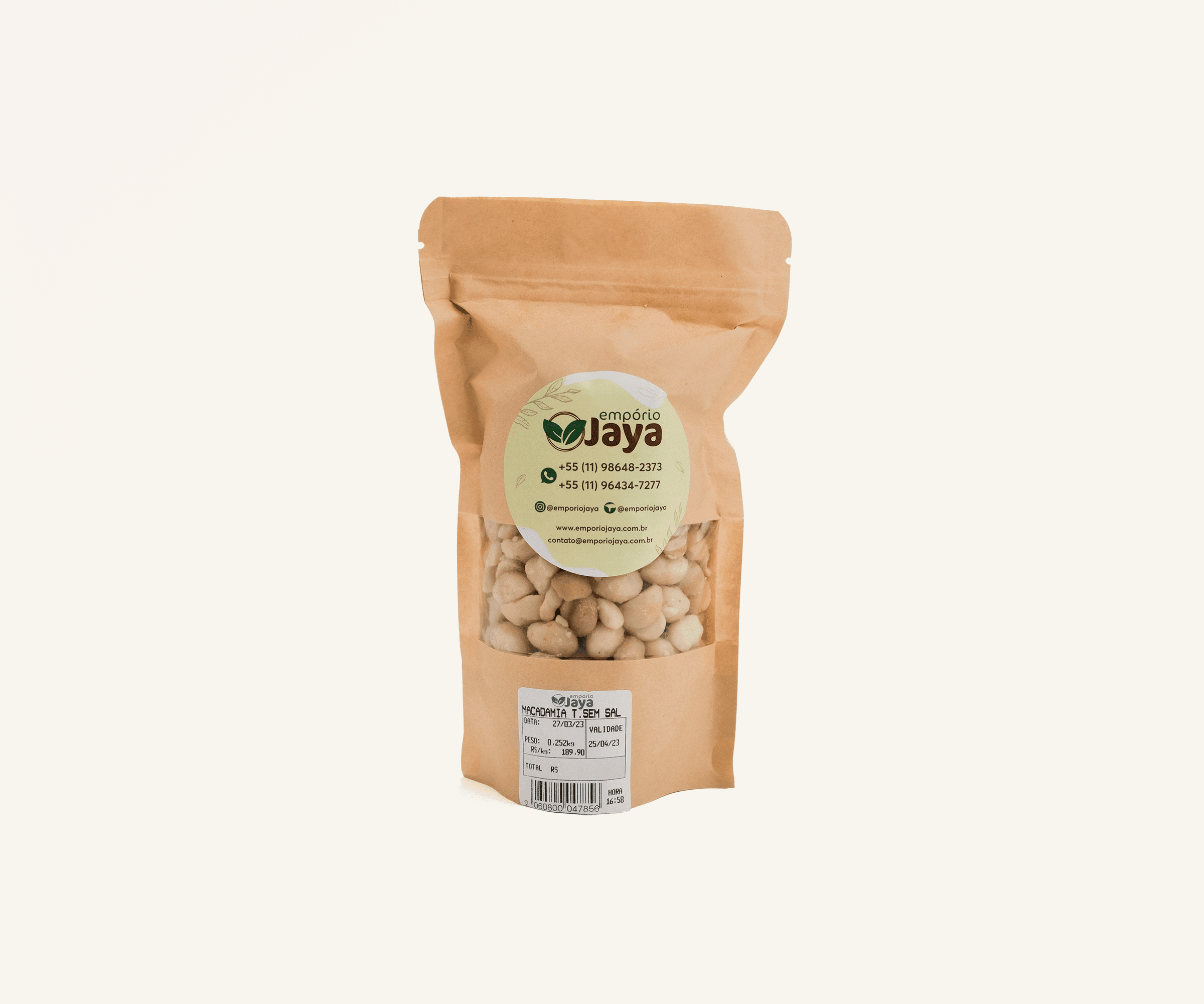 Macadâmia sem sal 250g