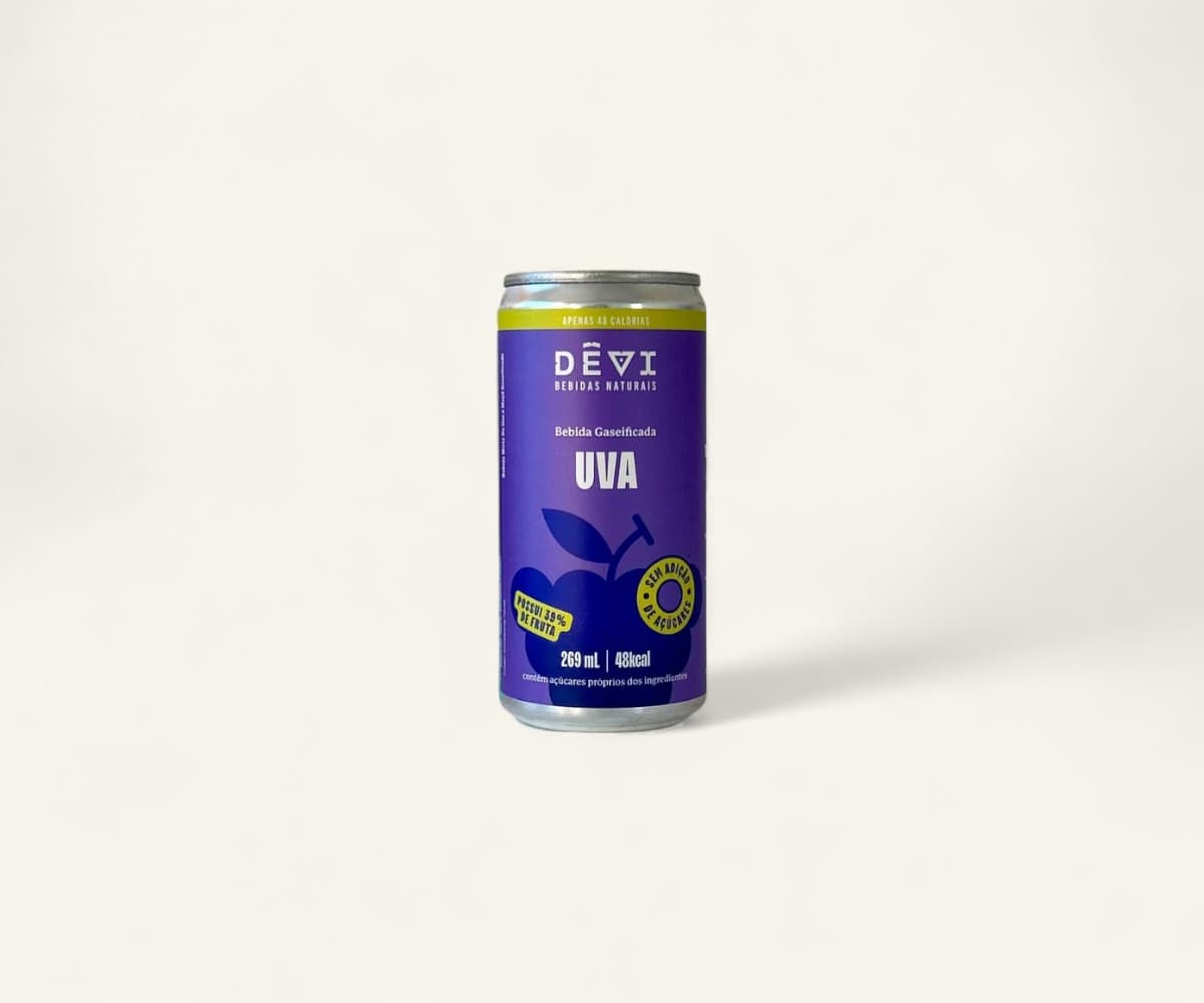 Bebida gaseificada sabor uva 269ml