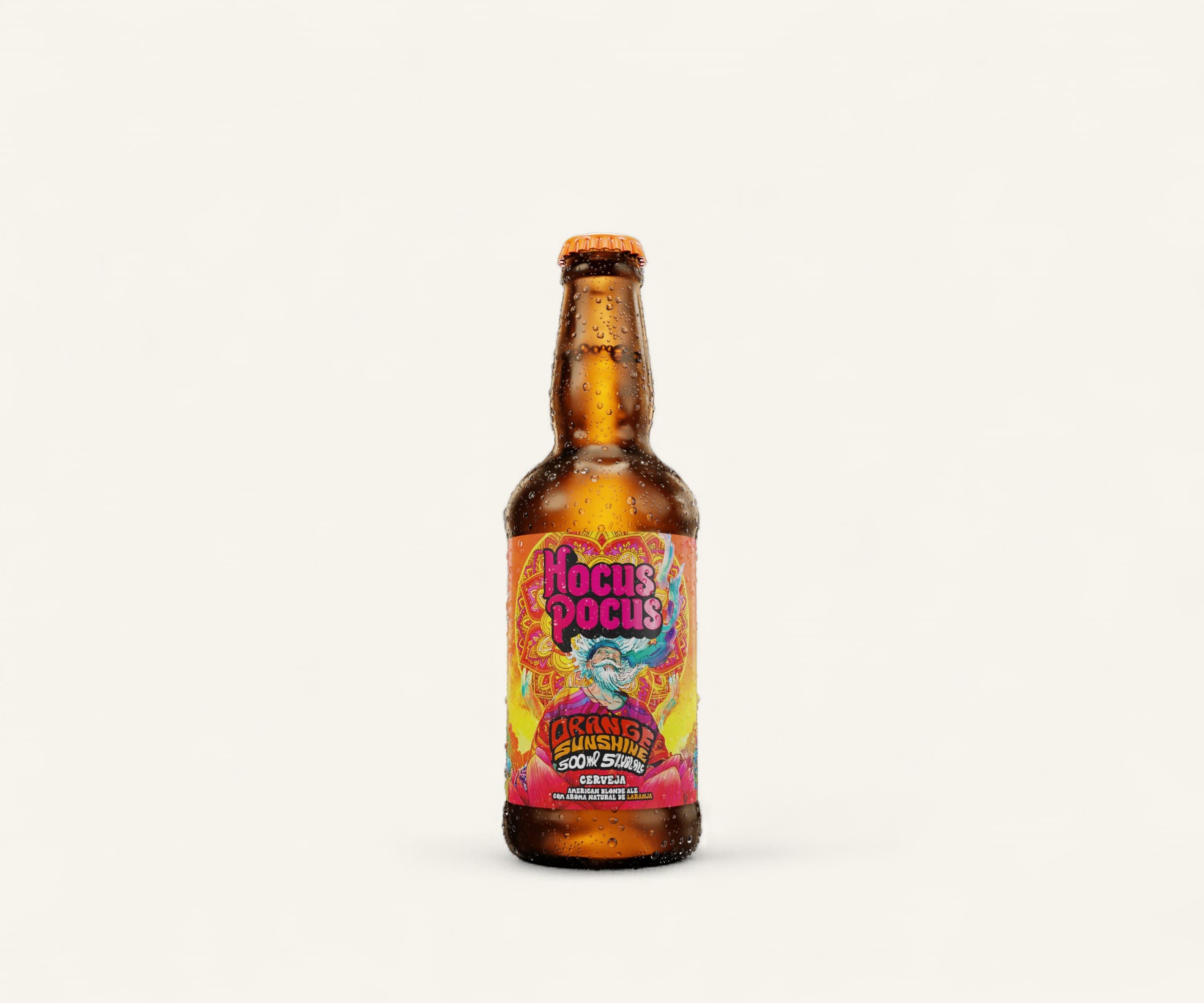 Cerveja blonde ALE com aroma de laranja Orange Sunshine Hocus Pocus 500ml