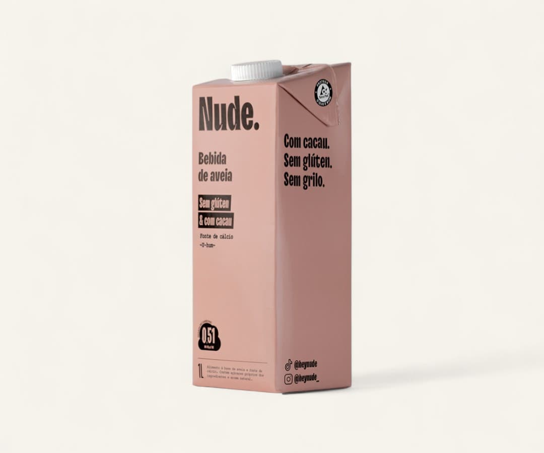 Bebida de aveia cacau Nude 1l