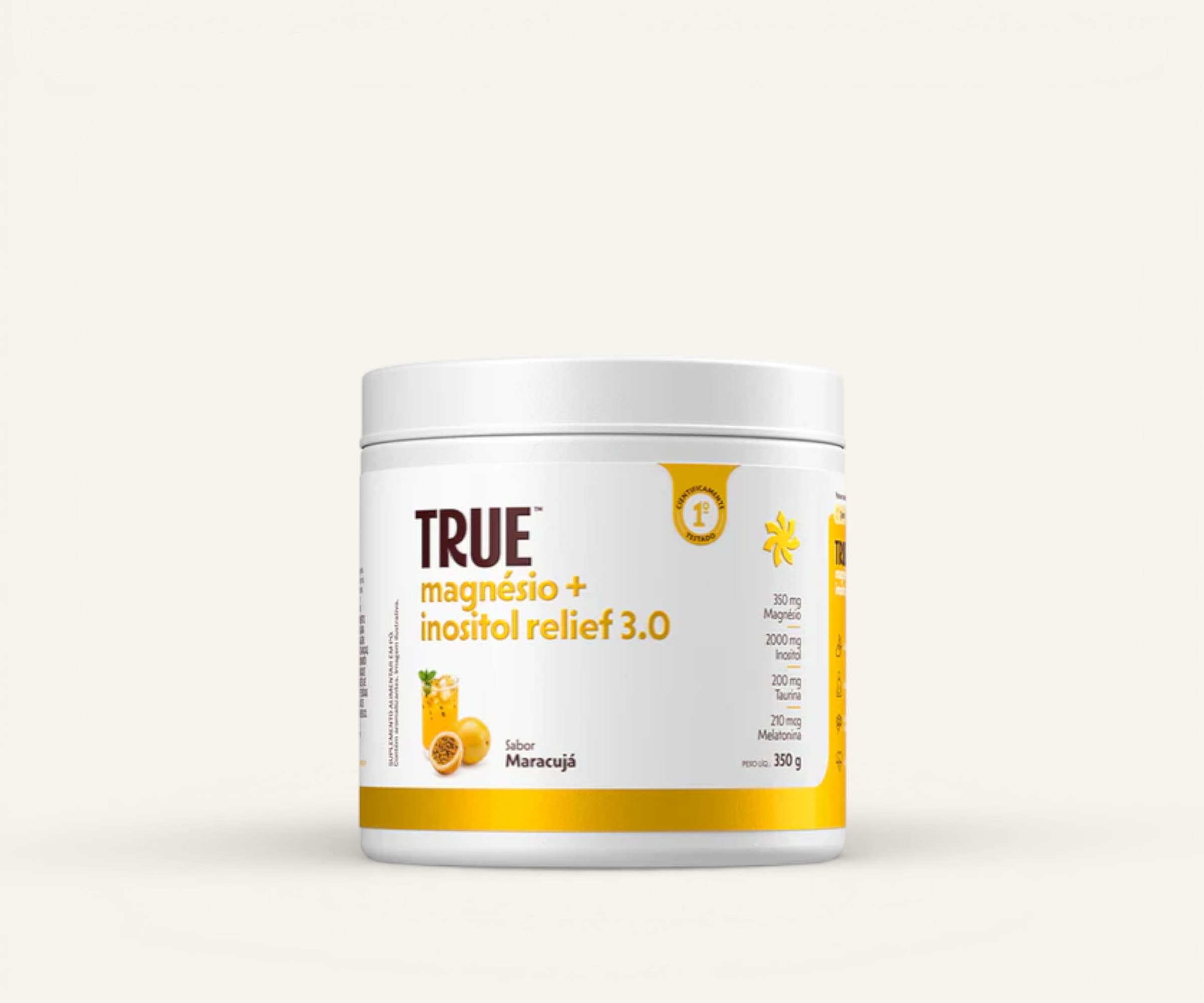Suplemento de magnésio maracujá True Source 350g