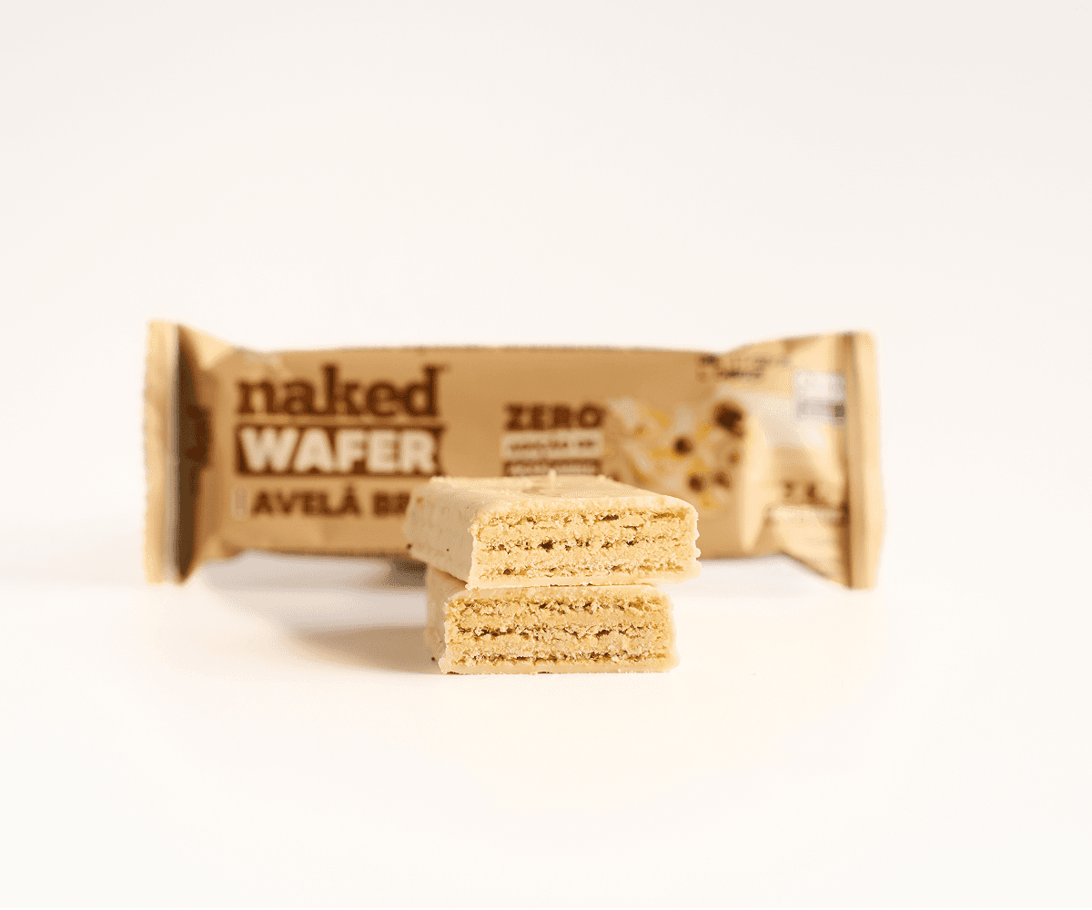 Naked wafer de avelã branco 26g