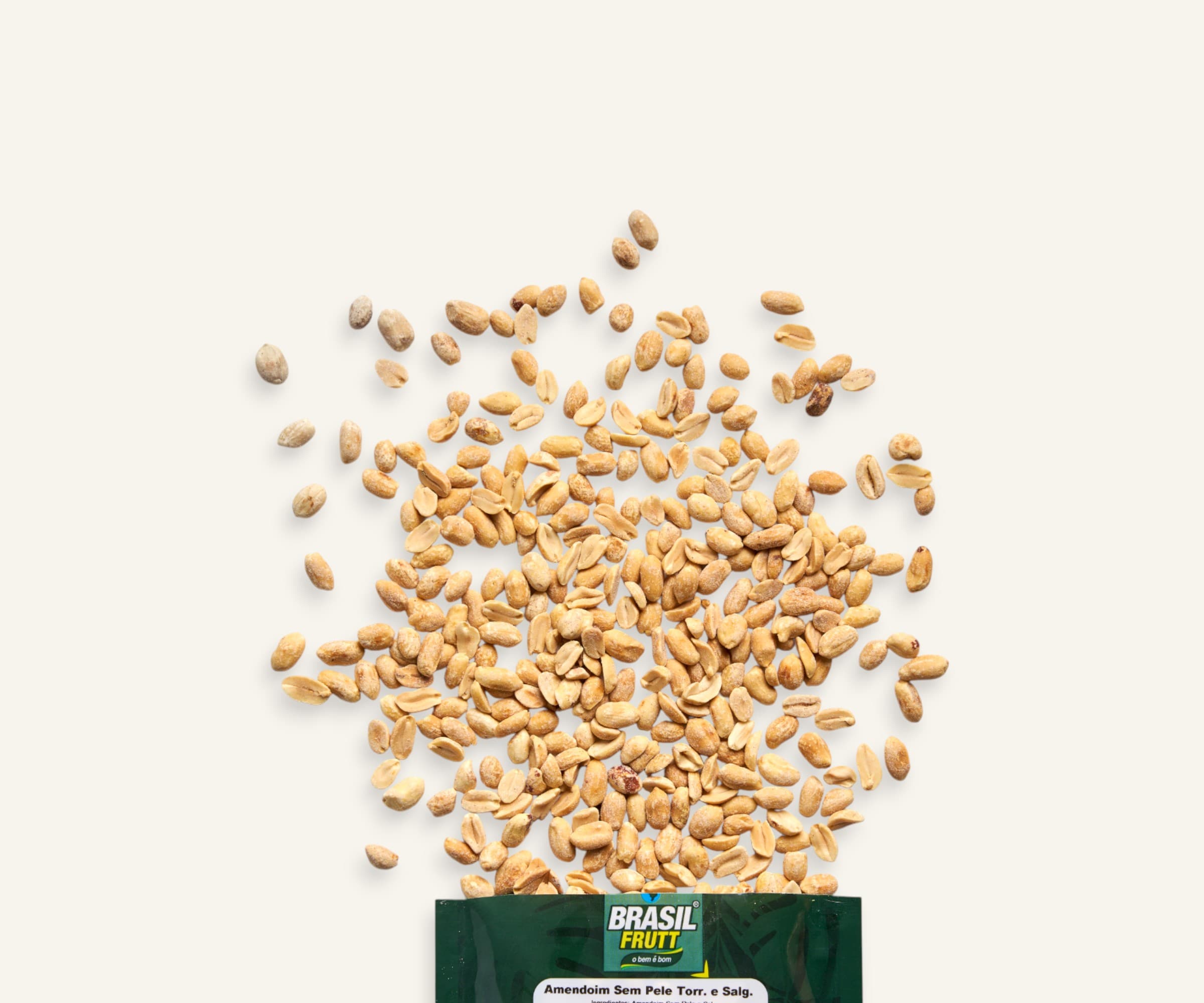 Amendoim sem pele torrado e salgado 200g