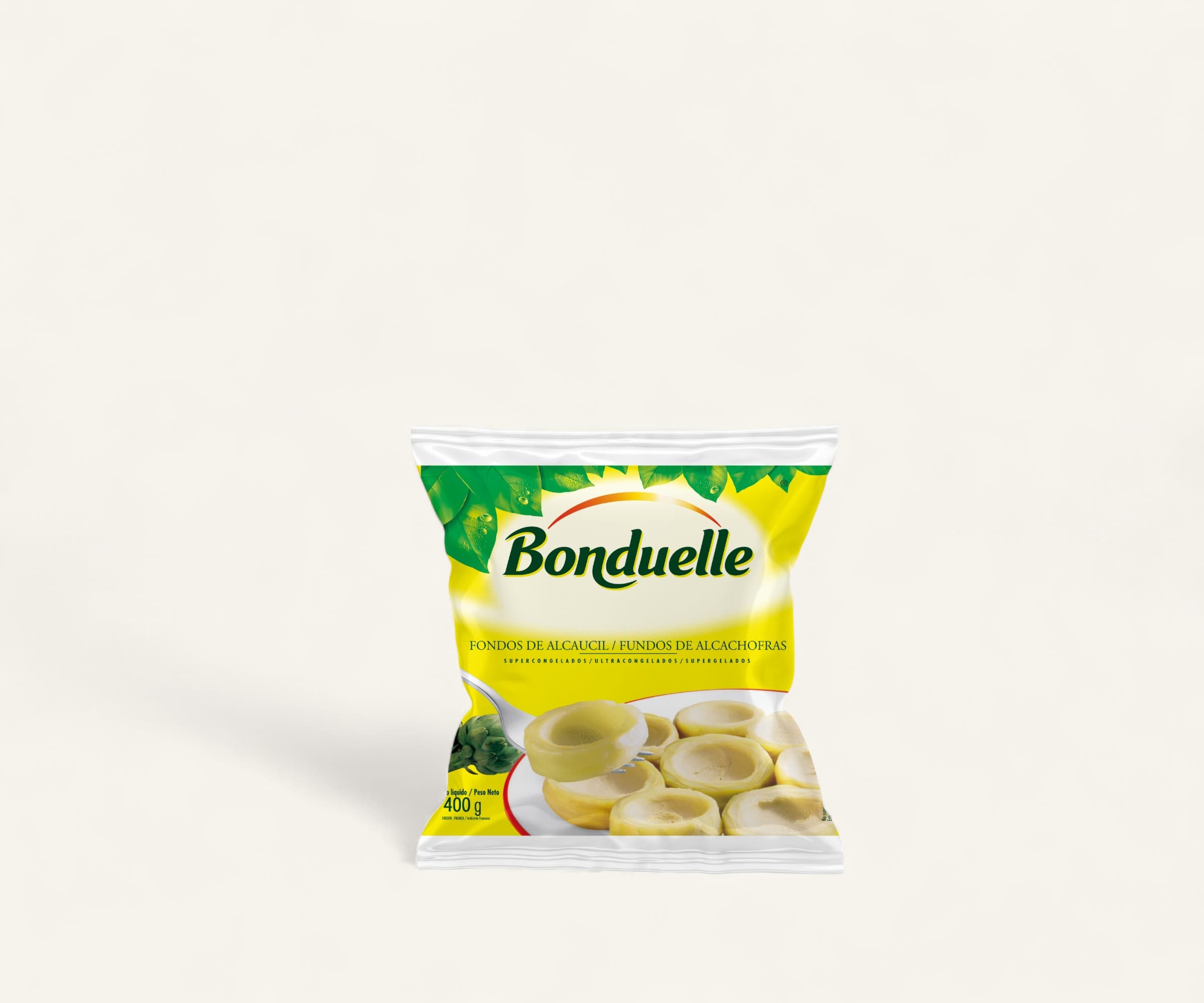 Fundo de alcachofra congelado Bonduelle 400g