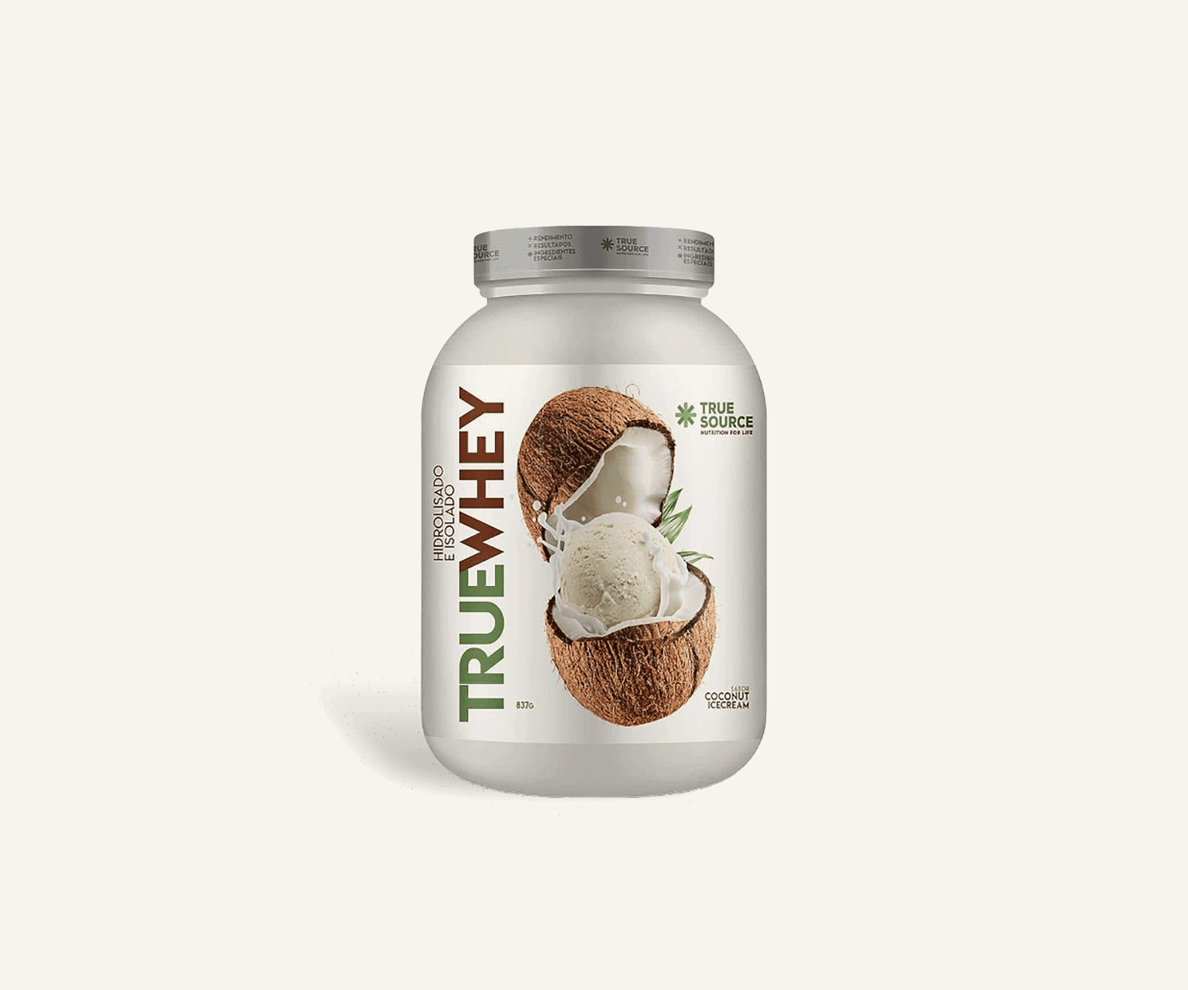Whey protein sabor coco True Source 837g