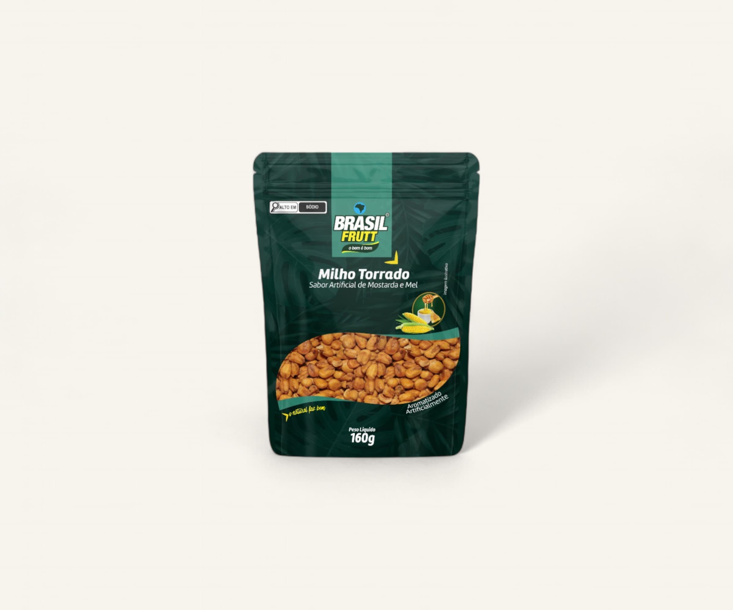 Milho torrado com mostarda e mel 160g