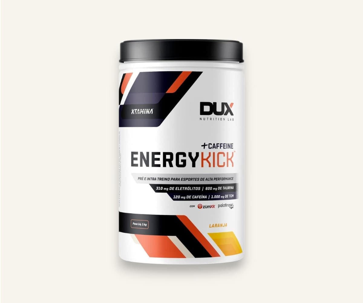 Pré-treino energy kick sabor laranja Dux 1kg