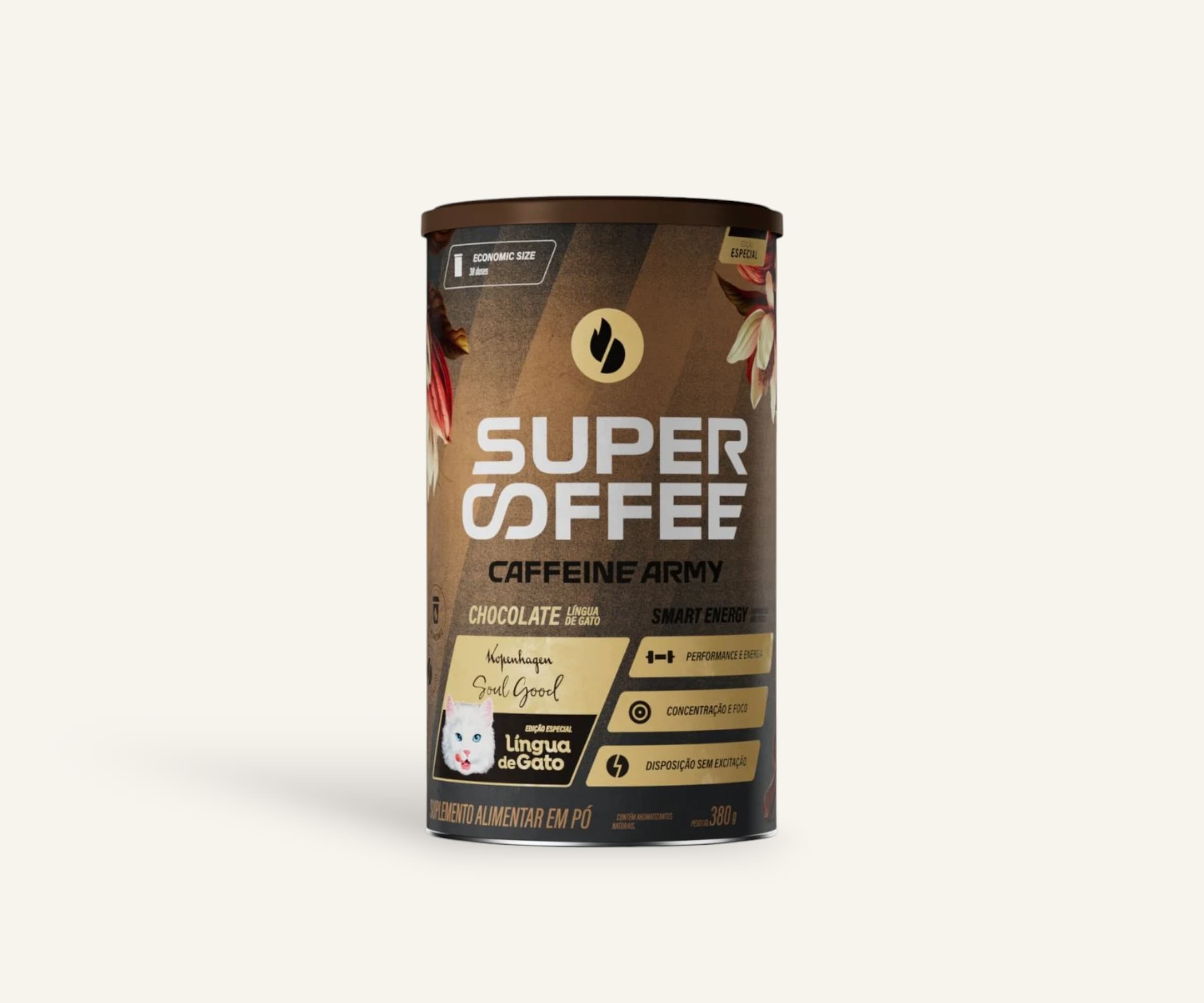 Supercoffee chocolate língua de gato 380g