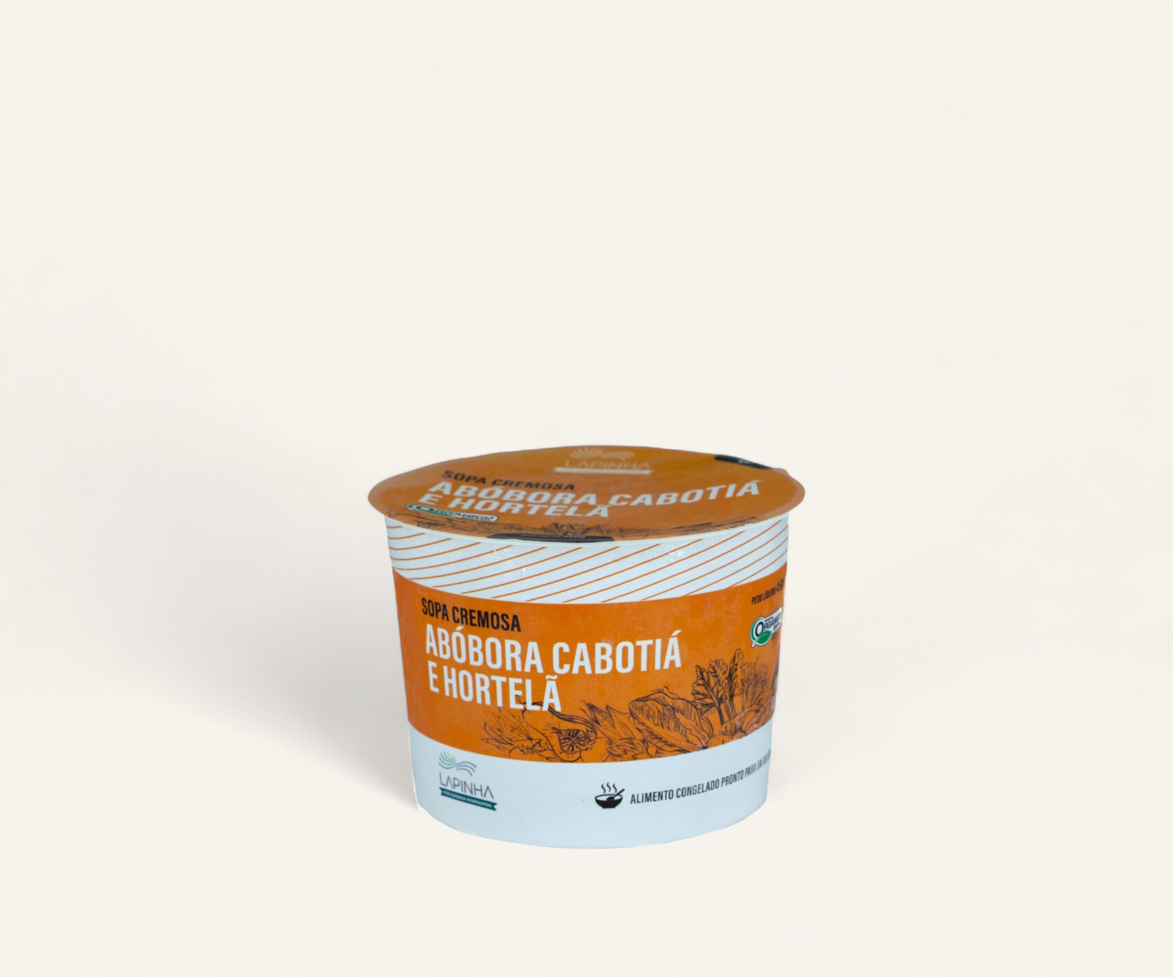 Sopa cremosa abóbora cabotiá e hortelã Fazenda Lapinha 450g