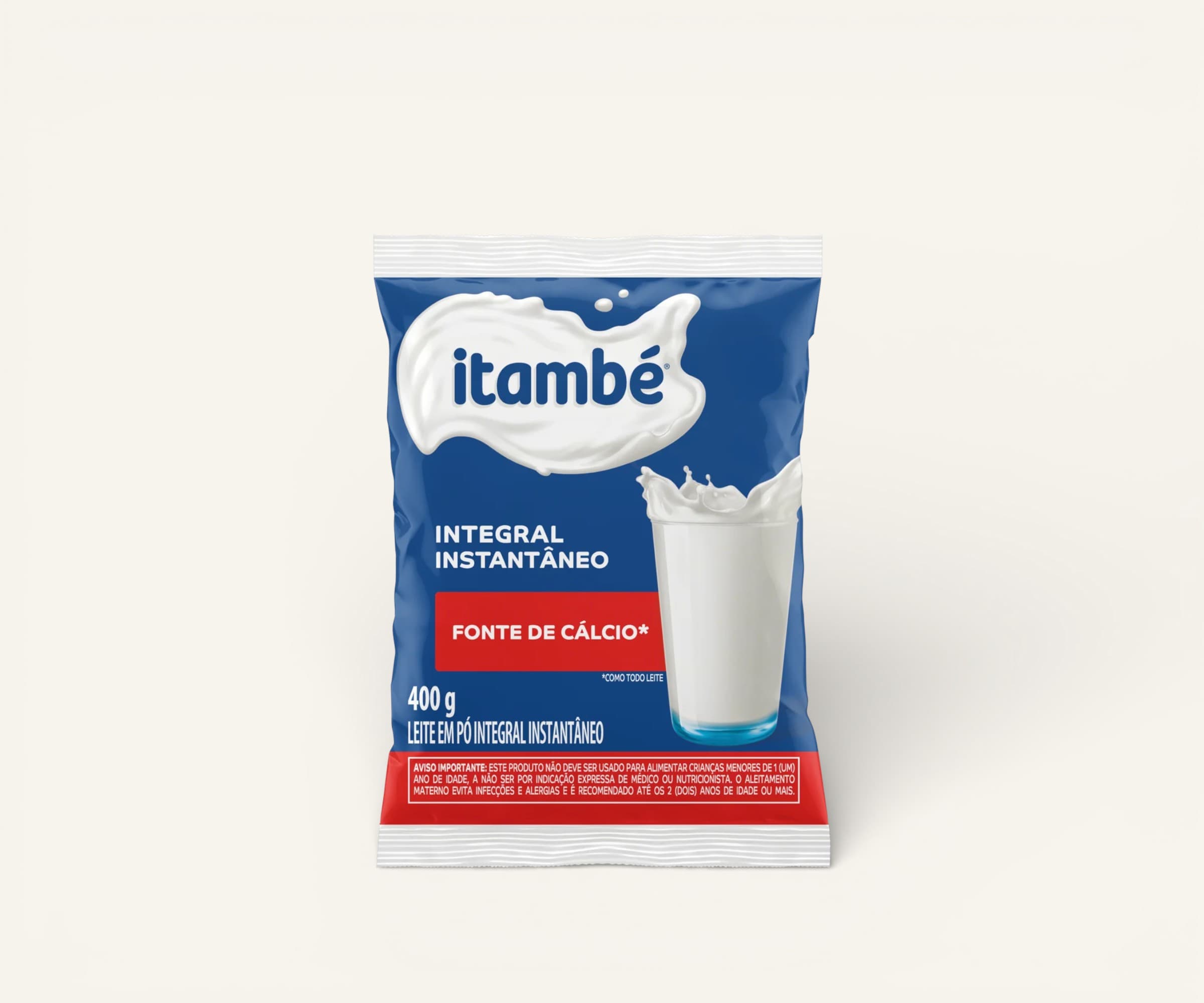 Leite em pó integral instantâneo Itambé 400g