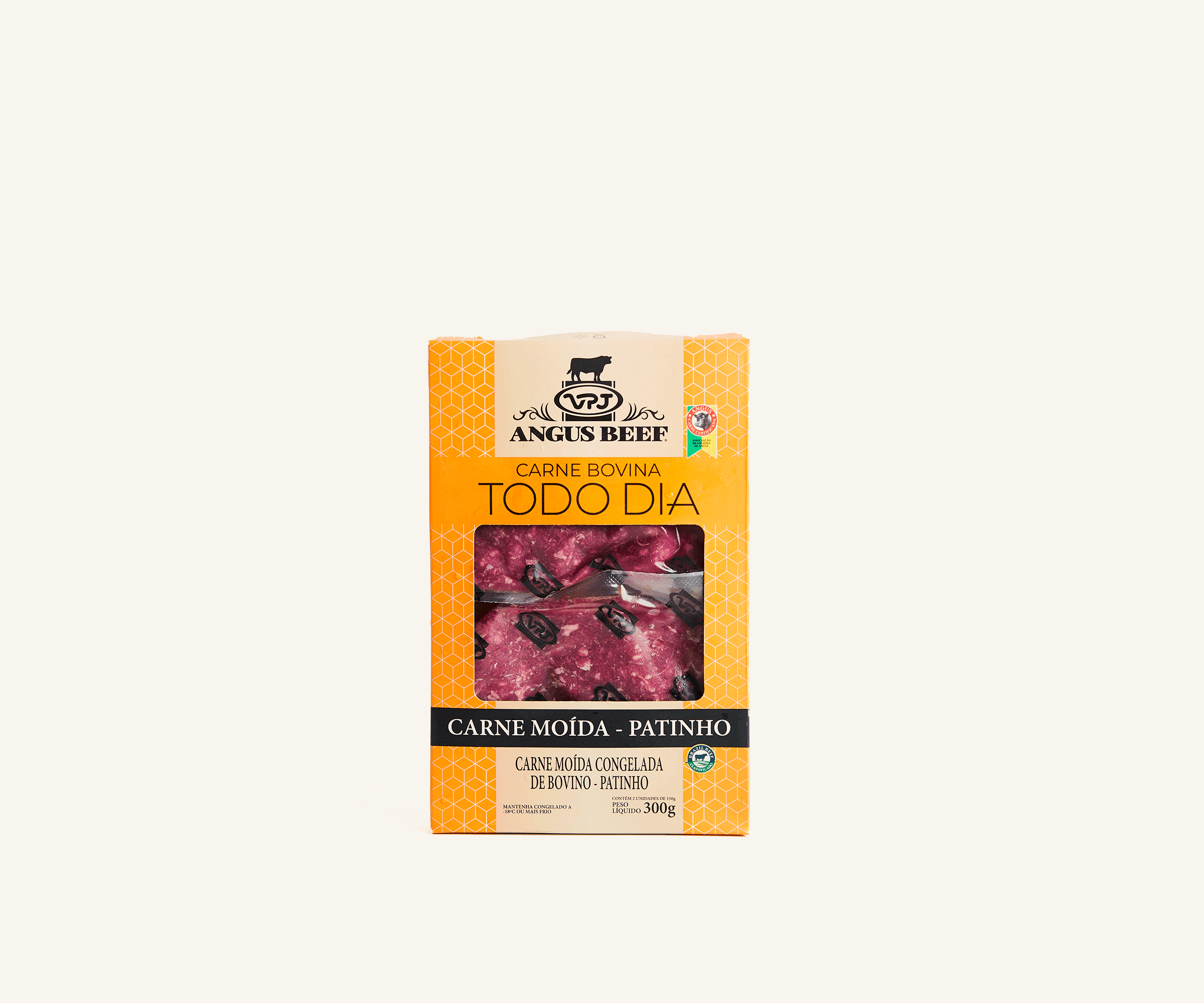 Carne moída de patinho Angus congelada 300g