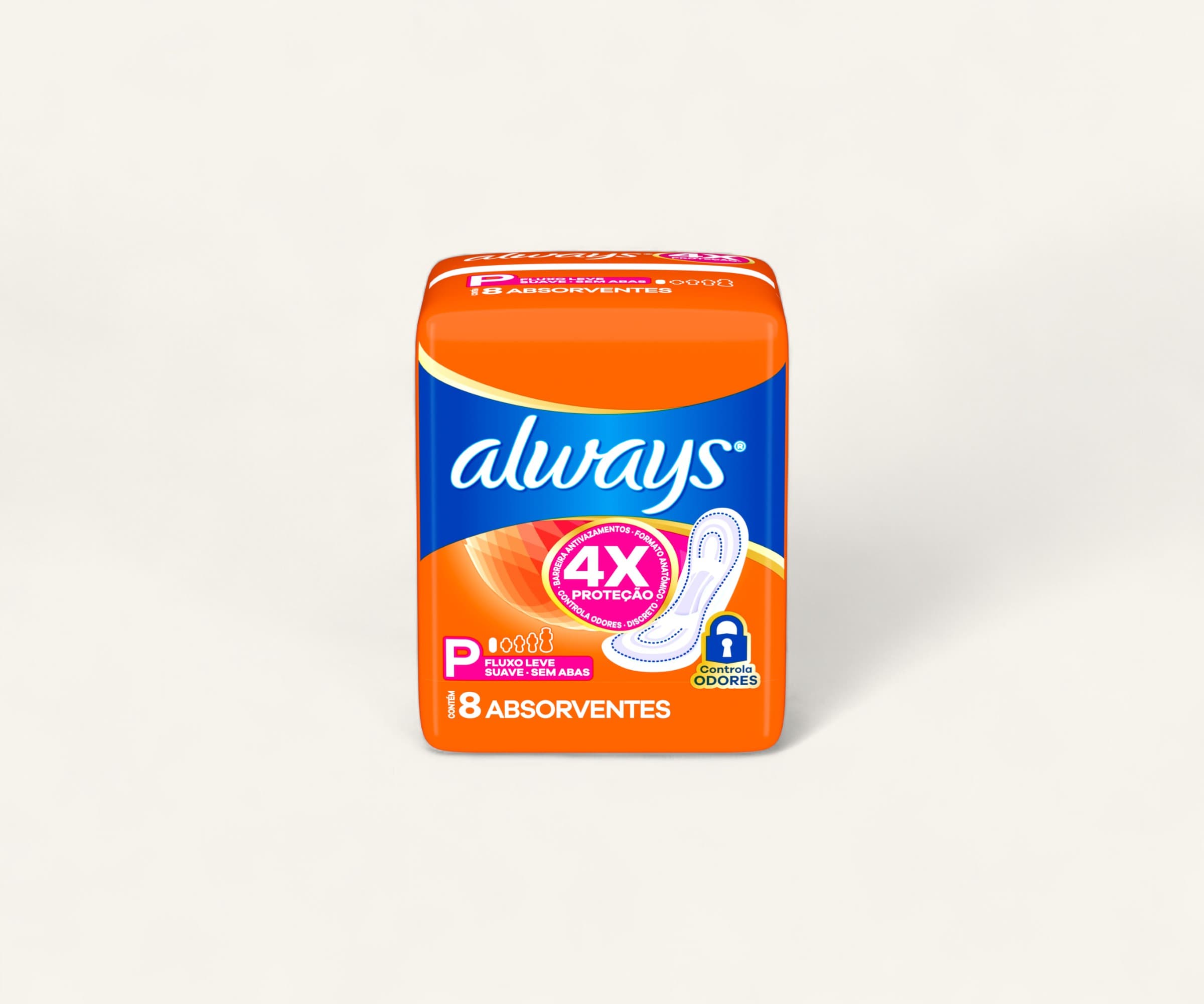 Absorvente higiênico Always super proteção cobertura suave sem abas 8un