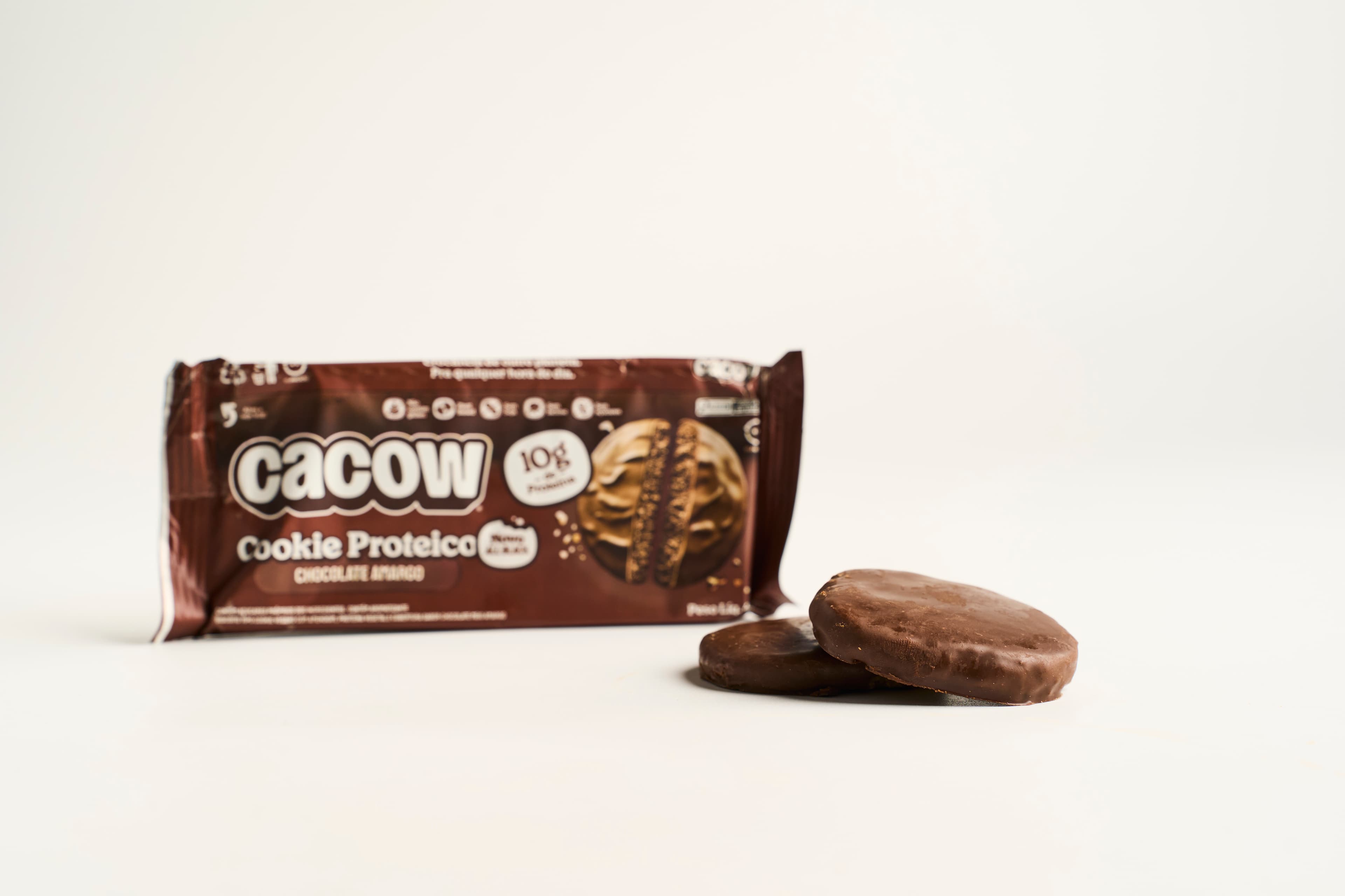 Cookie proteico all black de chocolate amargo 40g com 10g de proteína