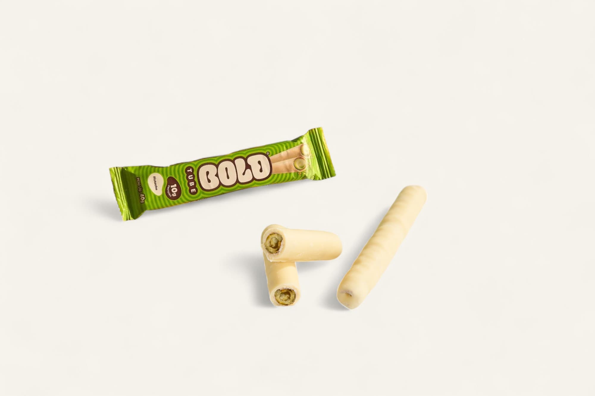 Barra de proteína Bold Tube 10g sabor pistache 40g