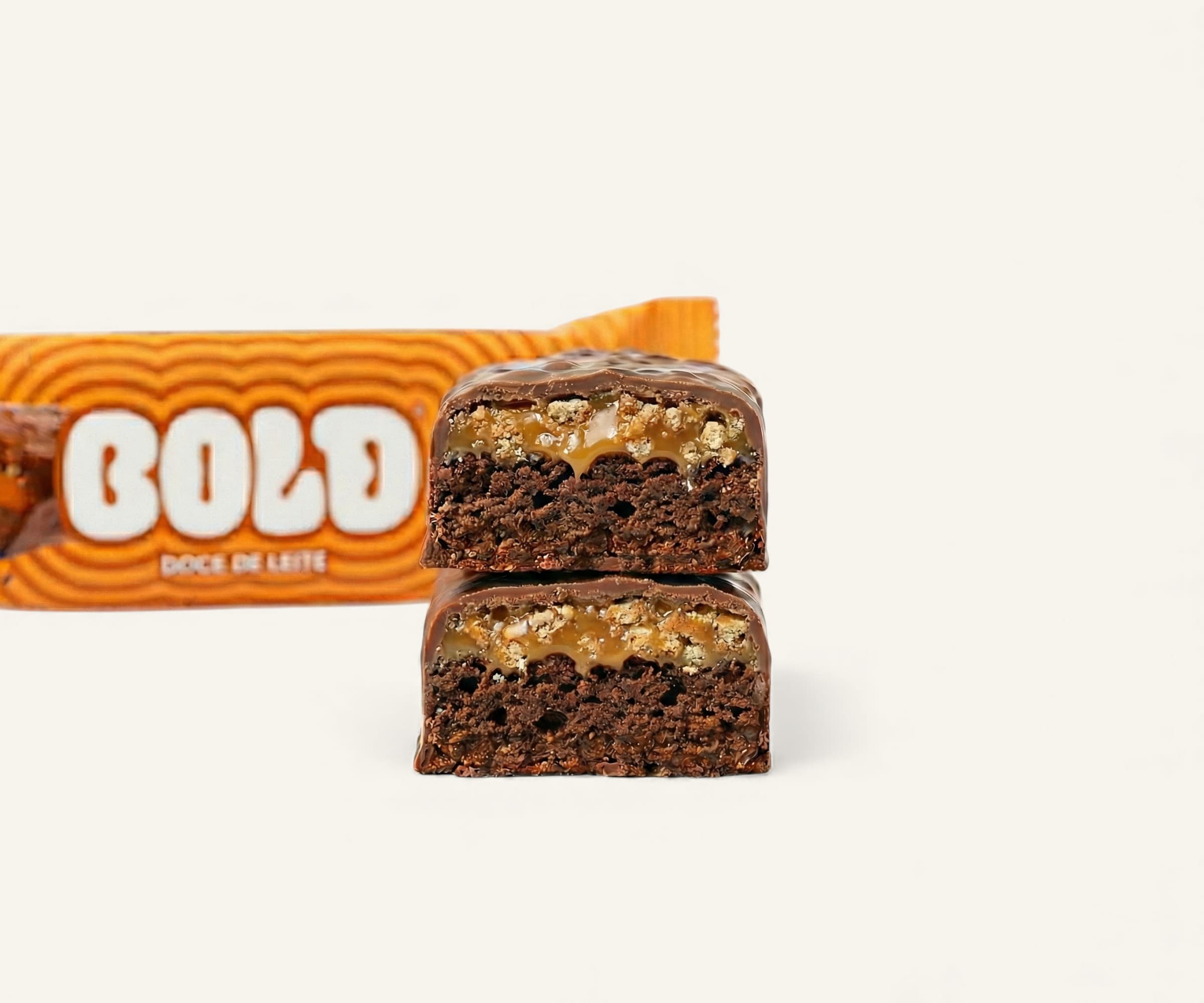 Barra de proteína Bold 14g sabor doce de leite 40g