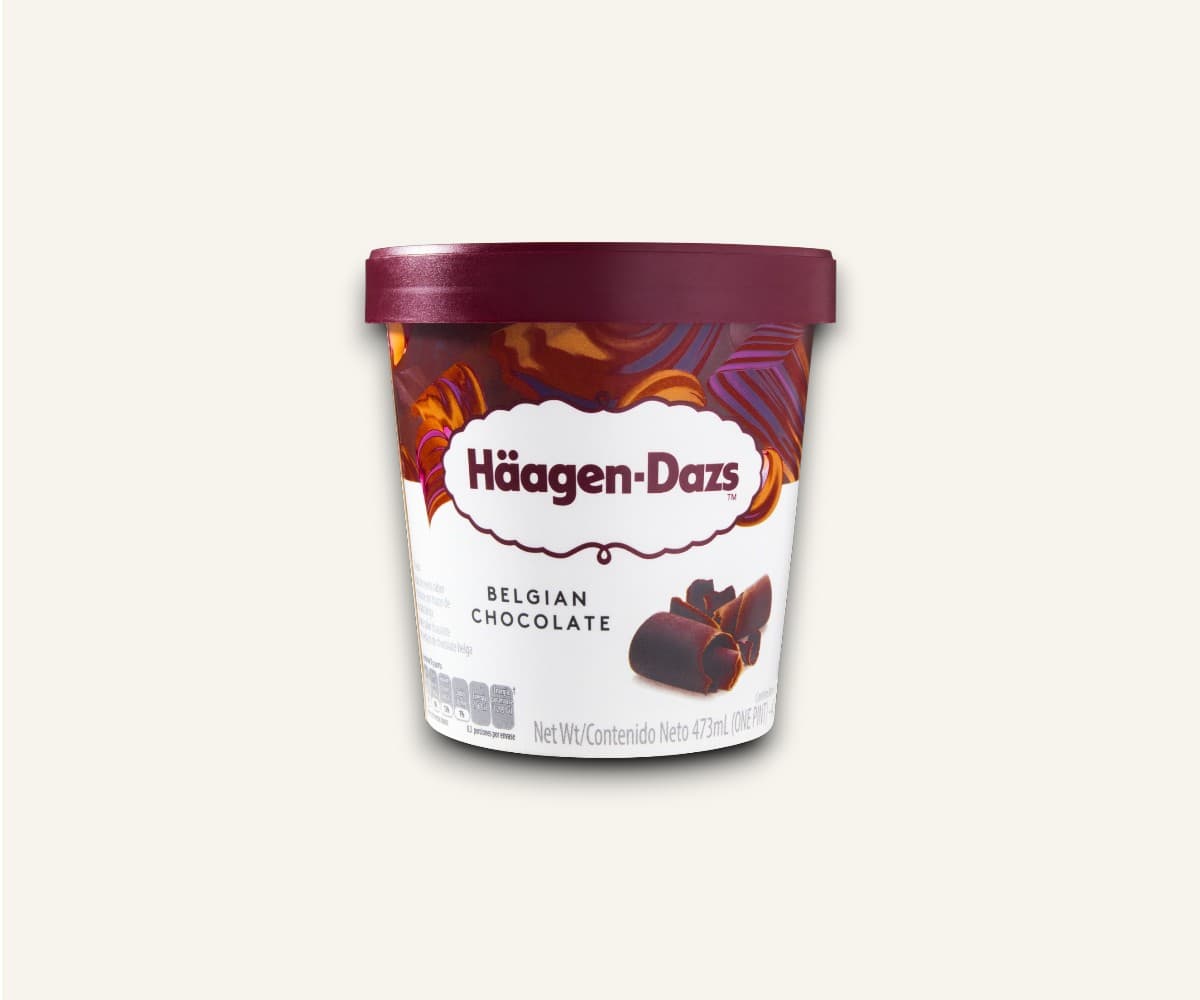 Sorvete belgian chocolate Häagen-Dazs 473ml