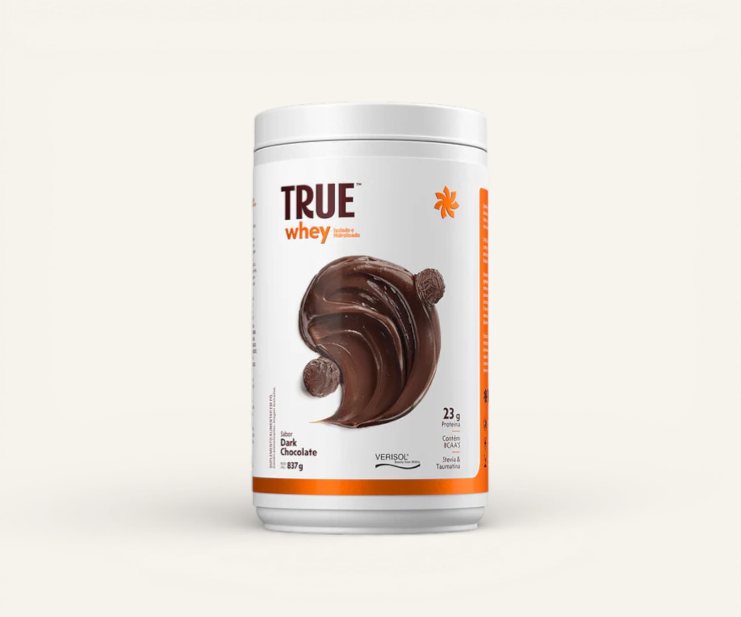 Whey protein sabor dark chocolate True Source 837g