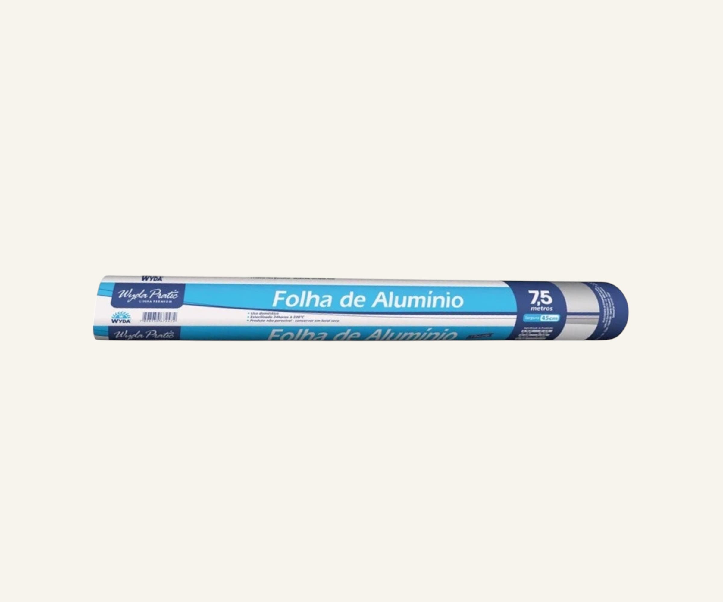 Papel alumínio em rolo pratic 7,5m x 45cm