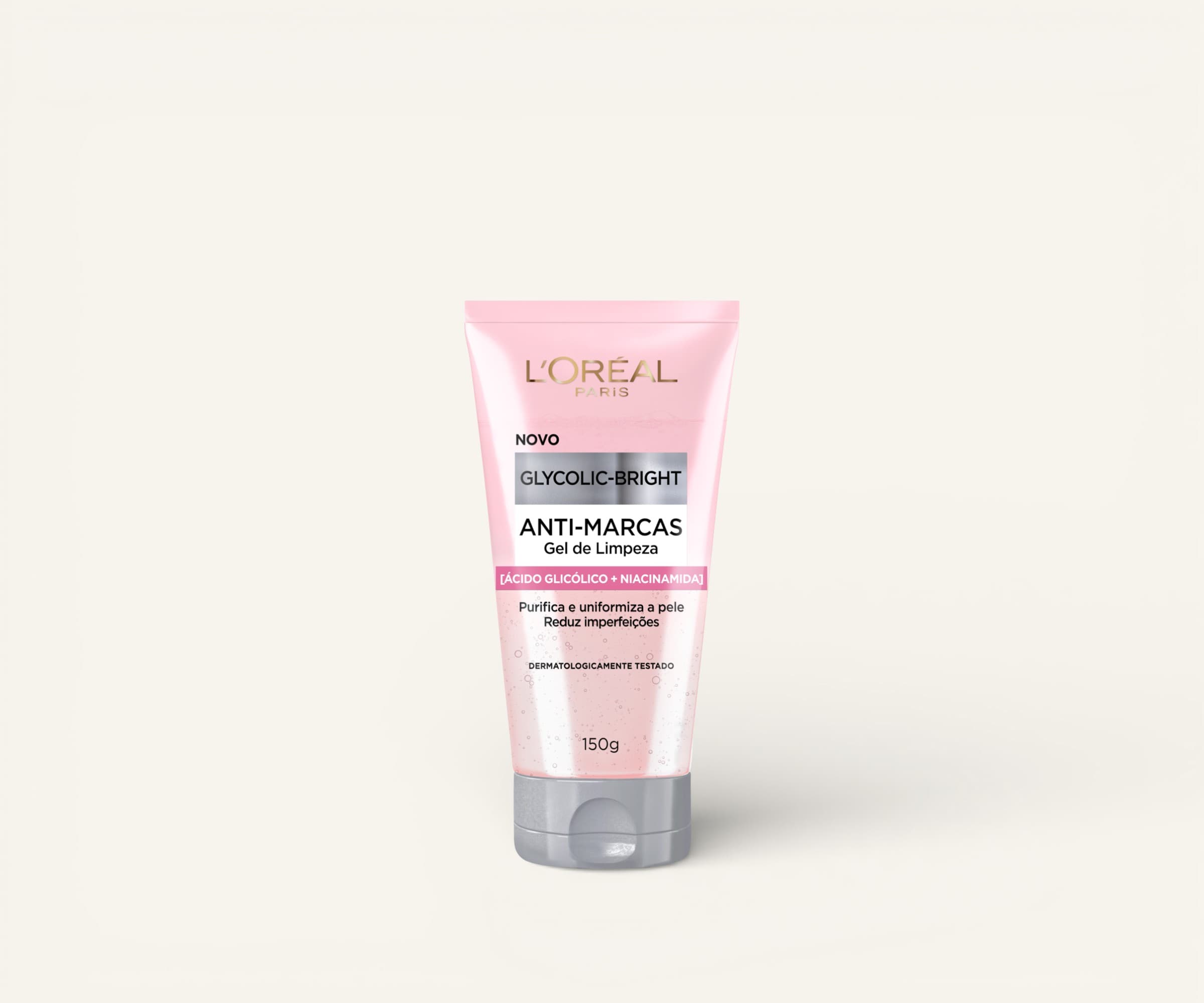 Gel de limpeza anti-marcas Glycolic-Bright L'Oréal Paris 150g