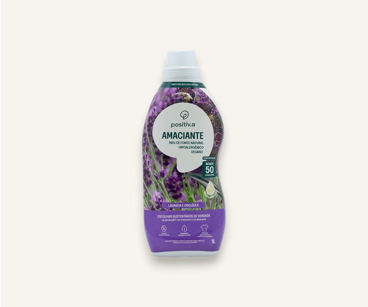 Amaciante concentrado lavanda e orquídea Positiv.a 1l