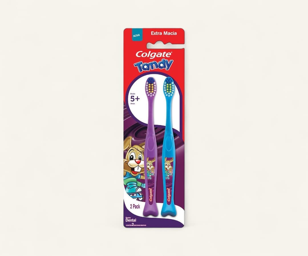 Escova dental infantil extra macia Tandy pack 2un