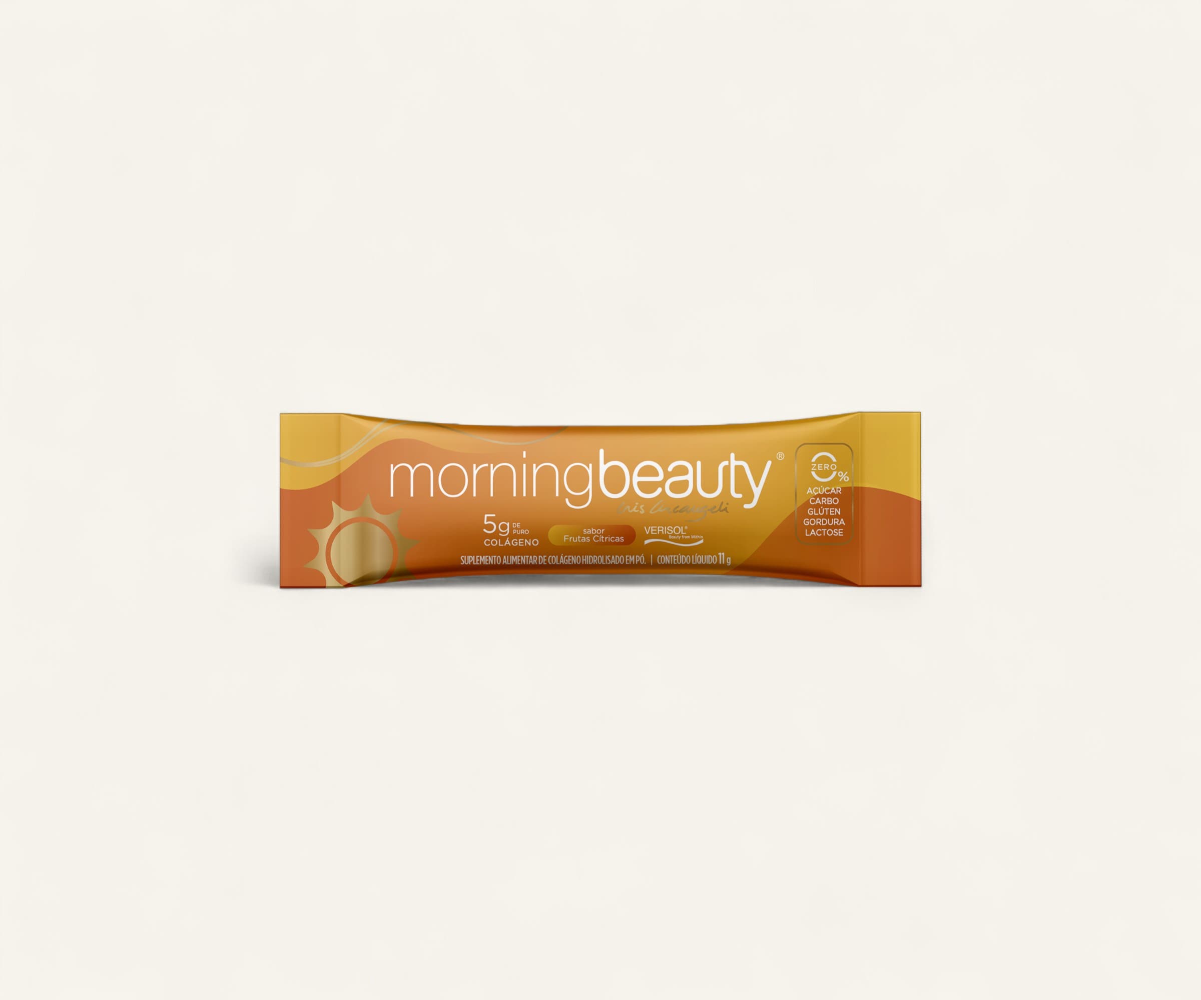 Suplemento de colágeno Morning Beauty sabor frutas cítricas 11g