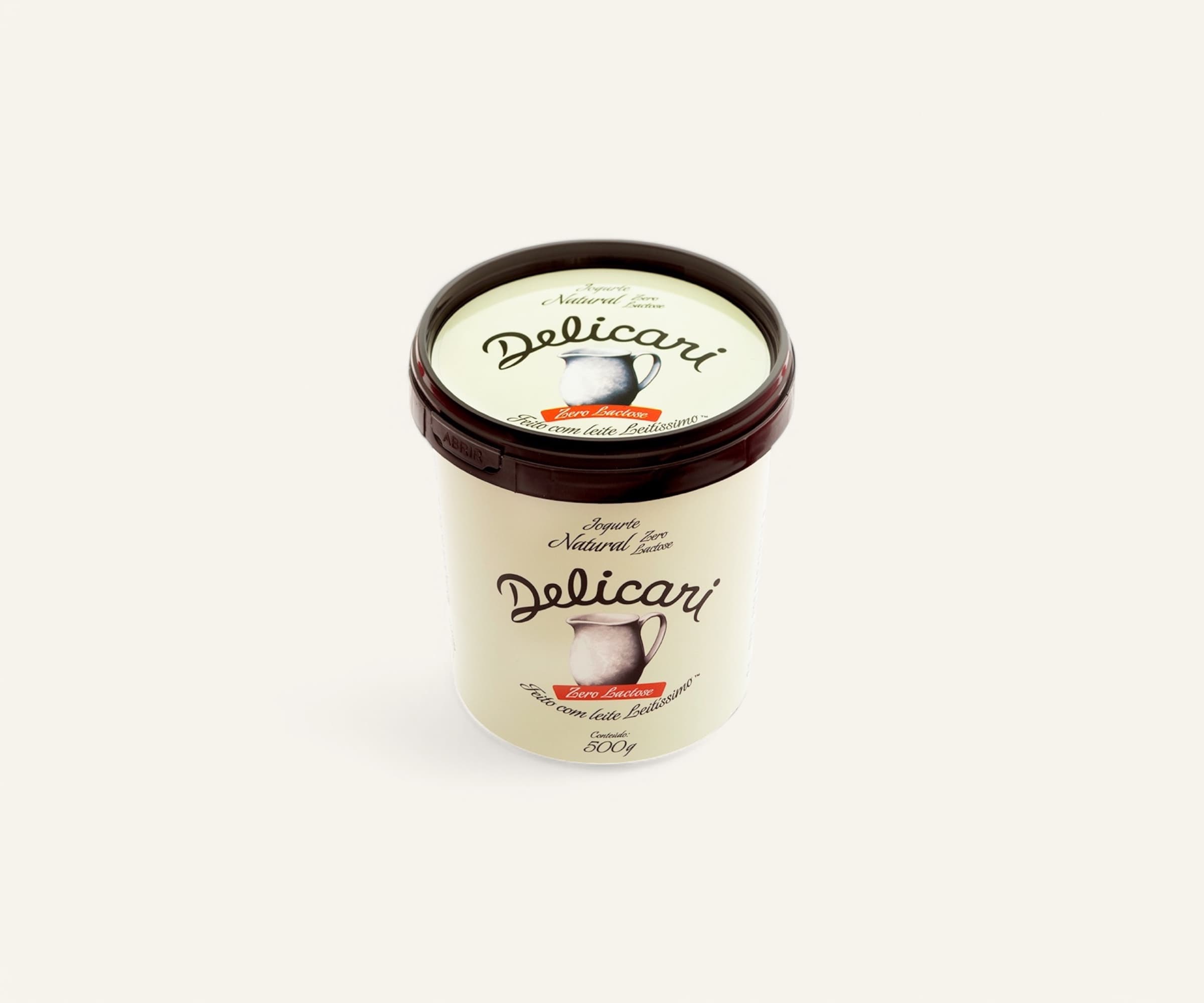 Iogurte natural zero lactose Delicari 500g