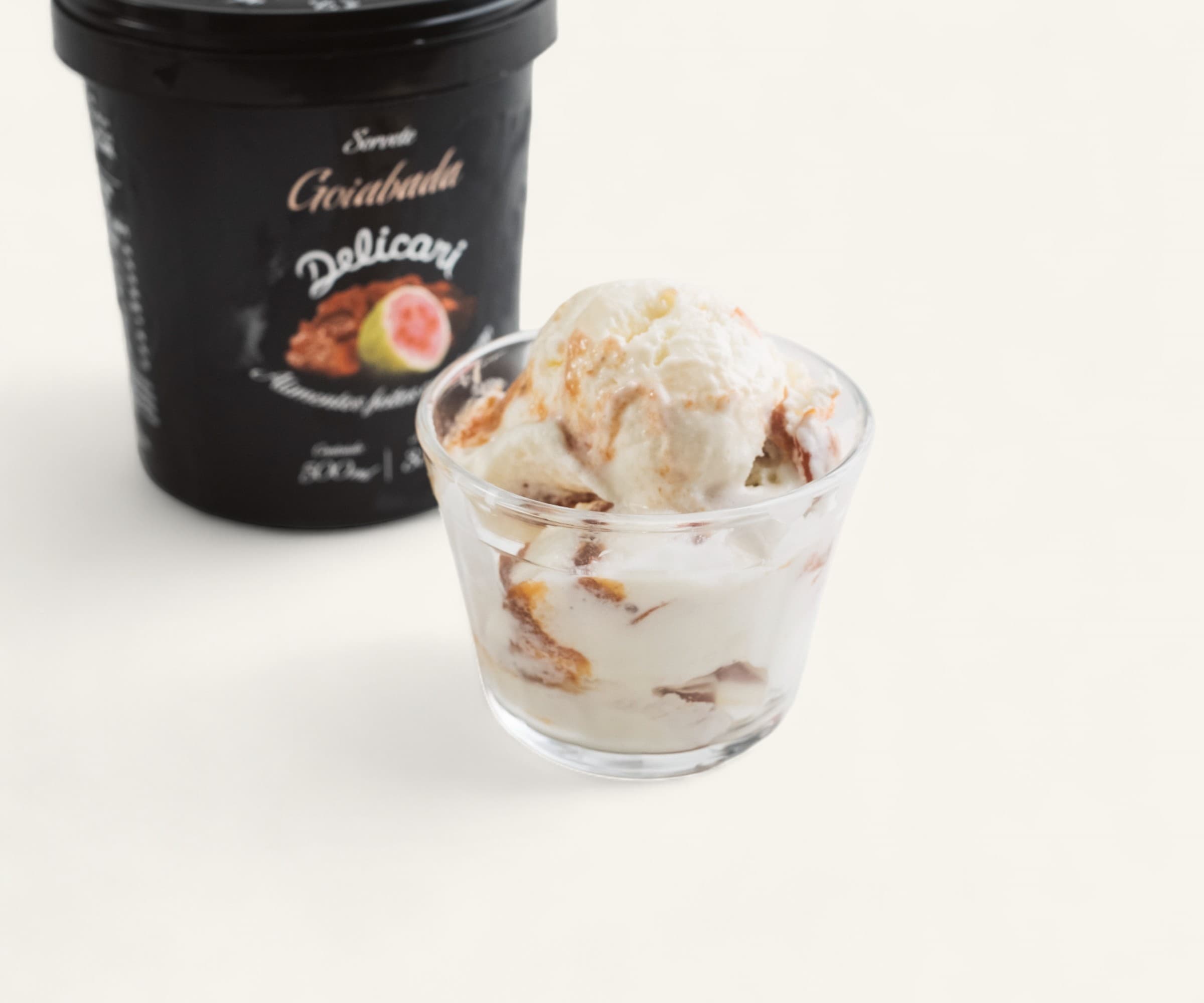 Sorvete de goiabada Delicari 500ml