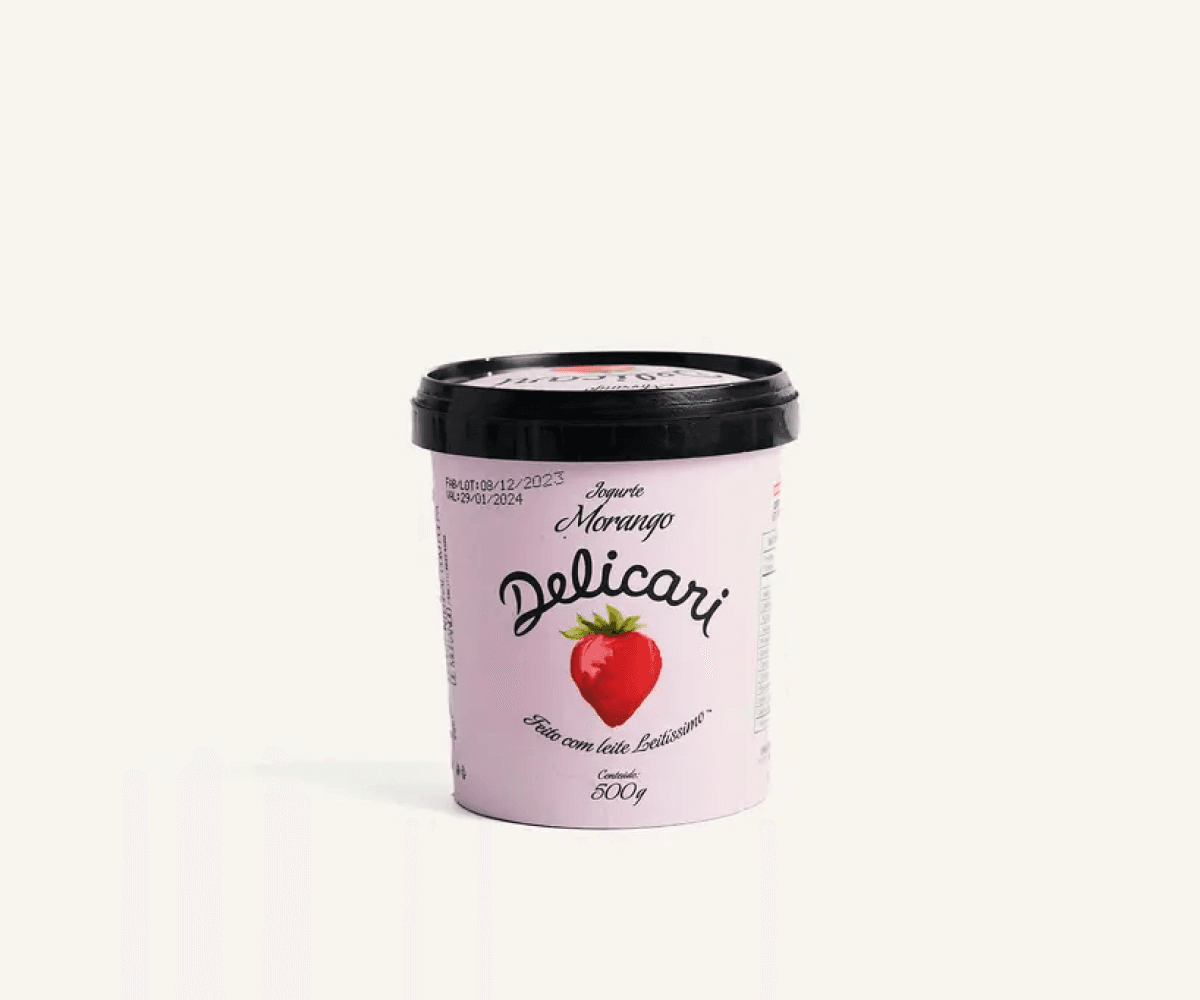Iogurte de morango Delicari 500g